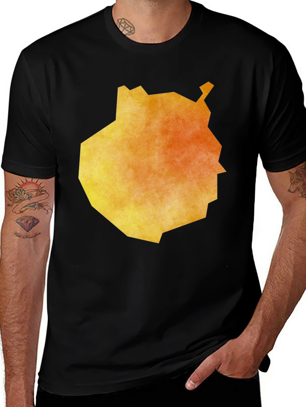 Abstract Geometric Graphic Tee - Modern Art Shirt