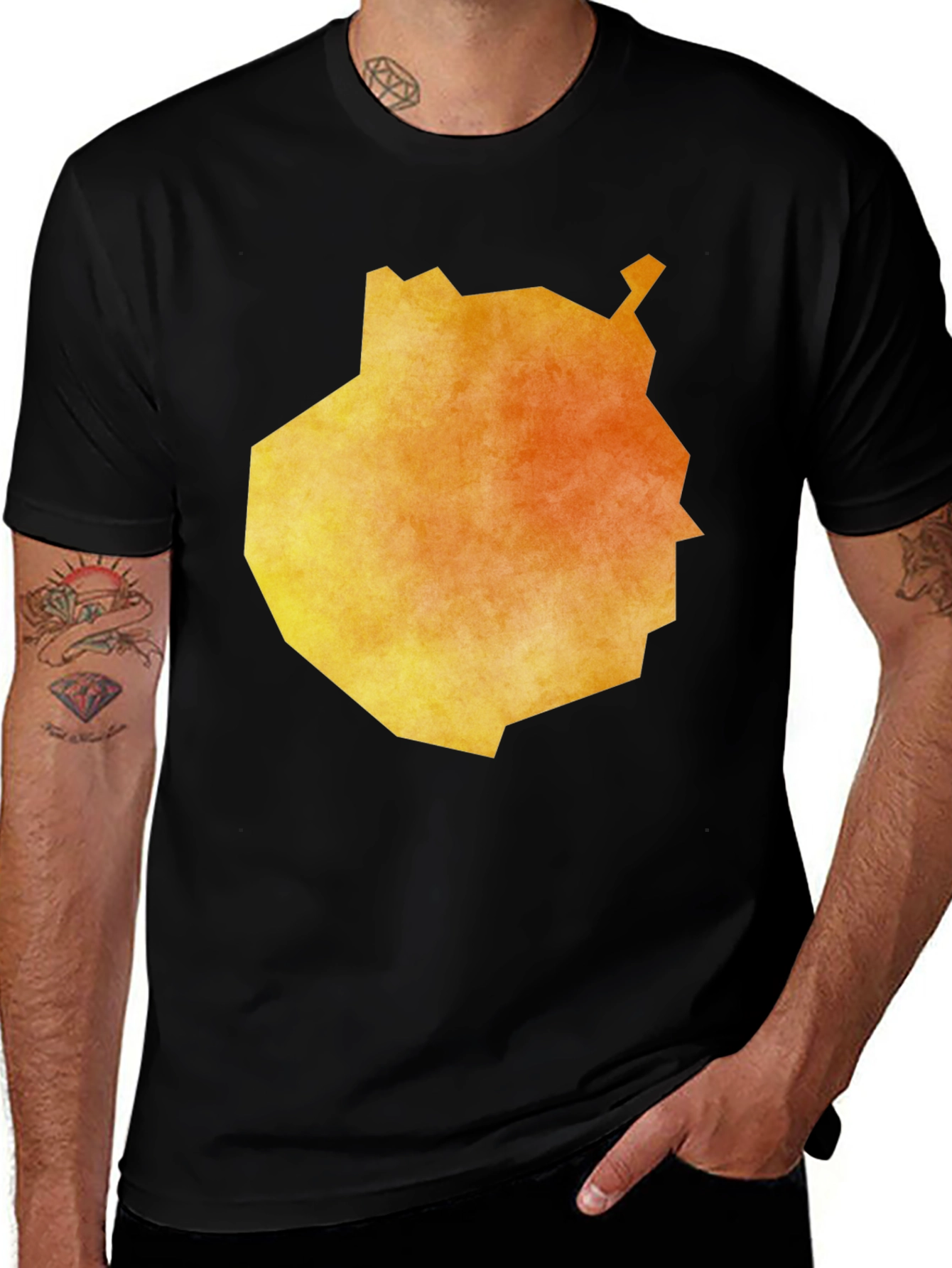 Abstract Geometric Graphic Tee - Modern Art Shirt