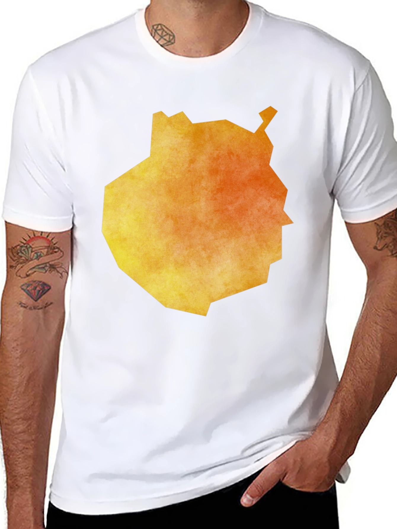 Abstract Geometric Graphic Tee - Modern Art Shirt