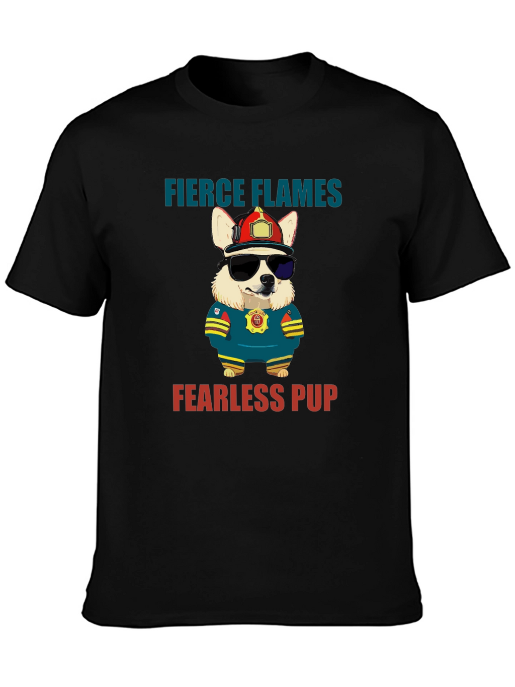 Fierce Flames Fearless Pup T-Shirt
