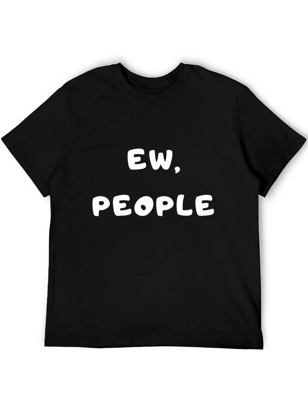 Ew People Graphic Tee - Black Crew Neck T-Shirt