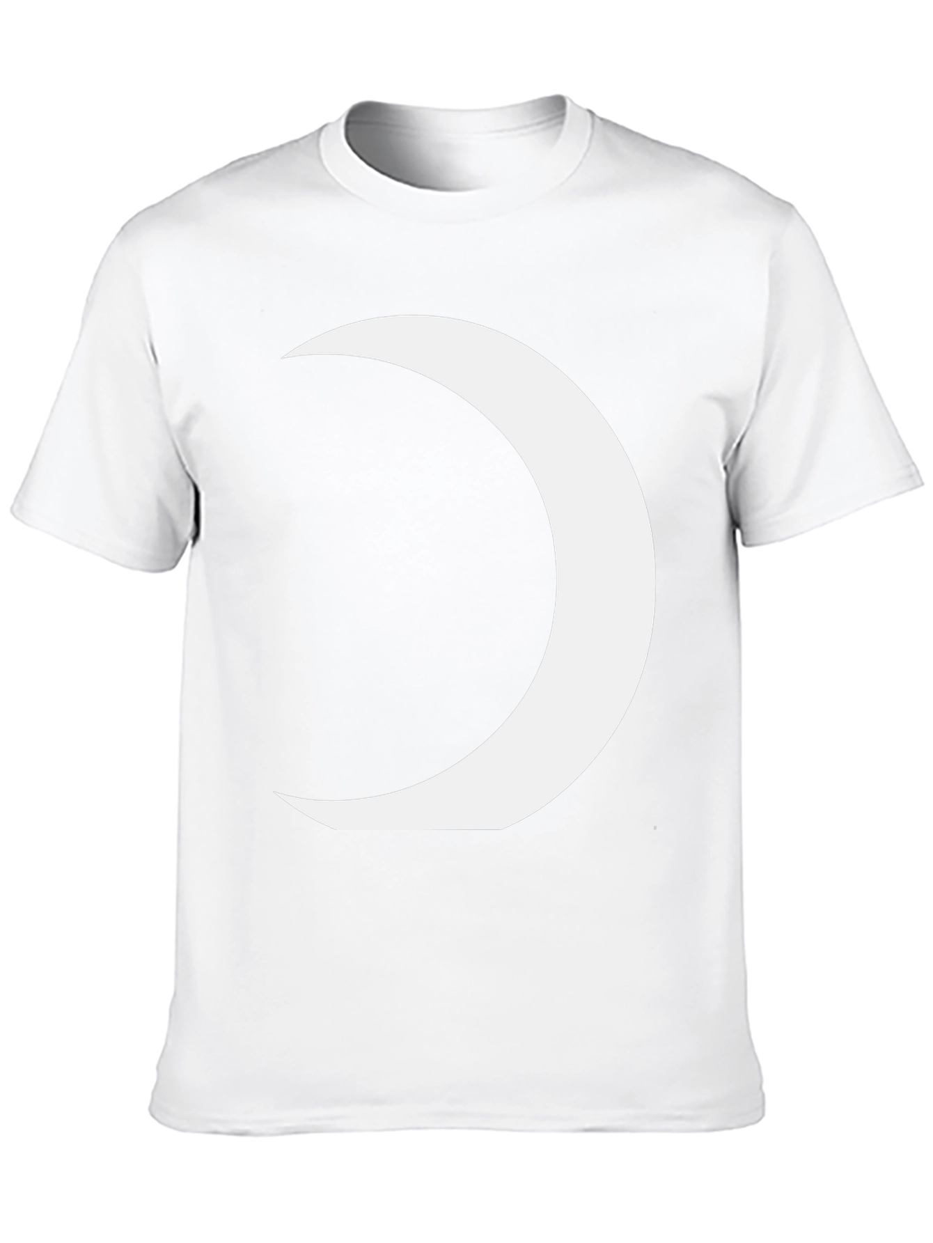 Crescent Moon Graphic Tee - Modern Black T-Shirt