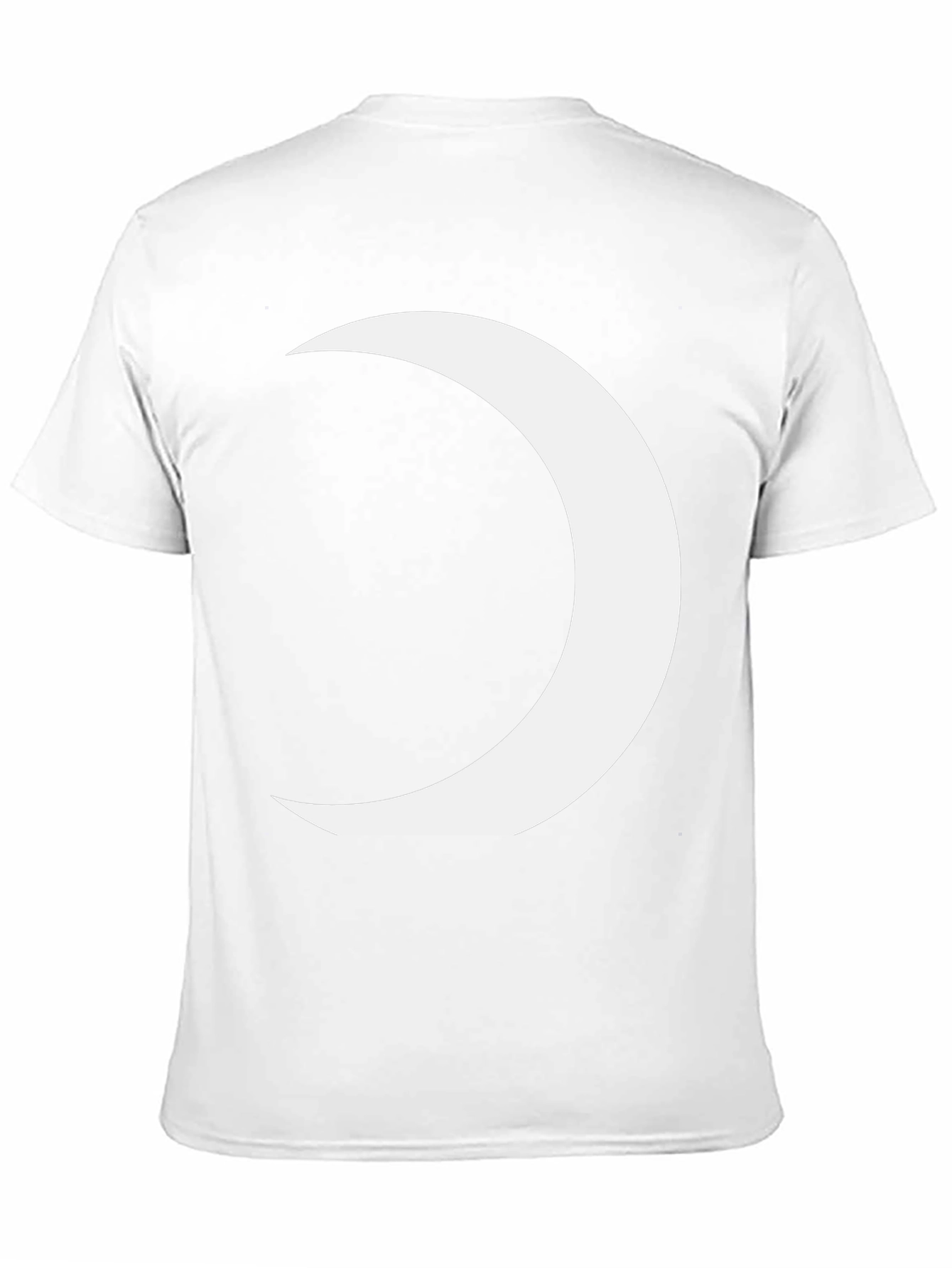 Crescent Moon Graphic Tee - Modern Black T-Shirt