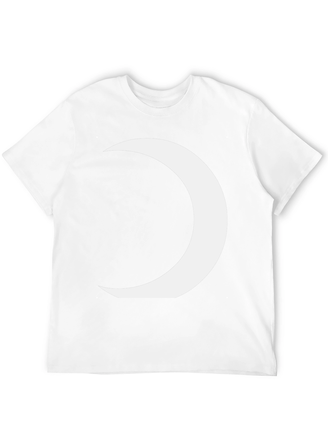 Crescent Moon Graphic Tee - Modern Black T-Shirt