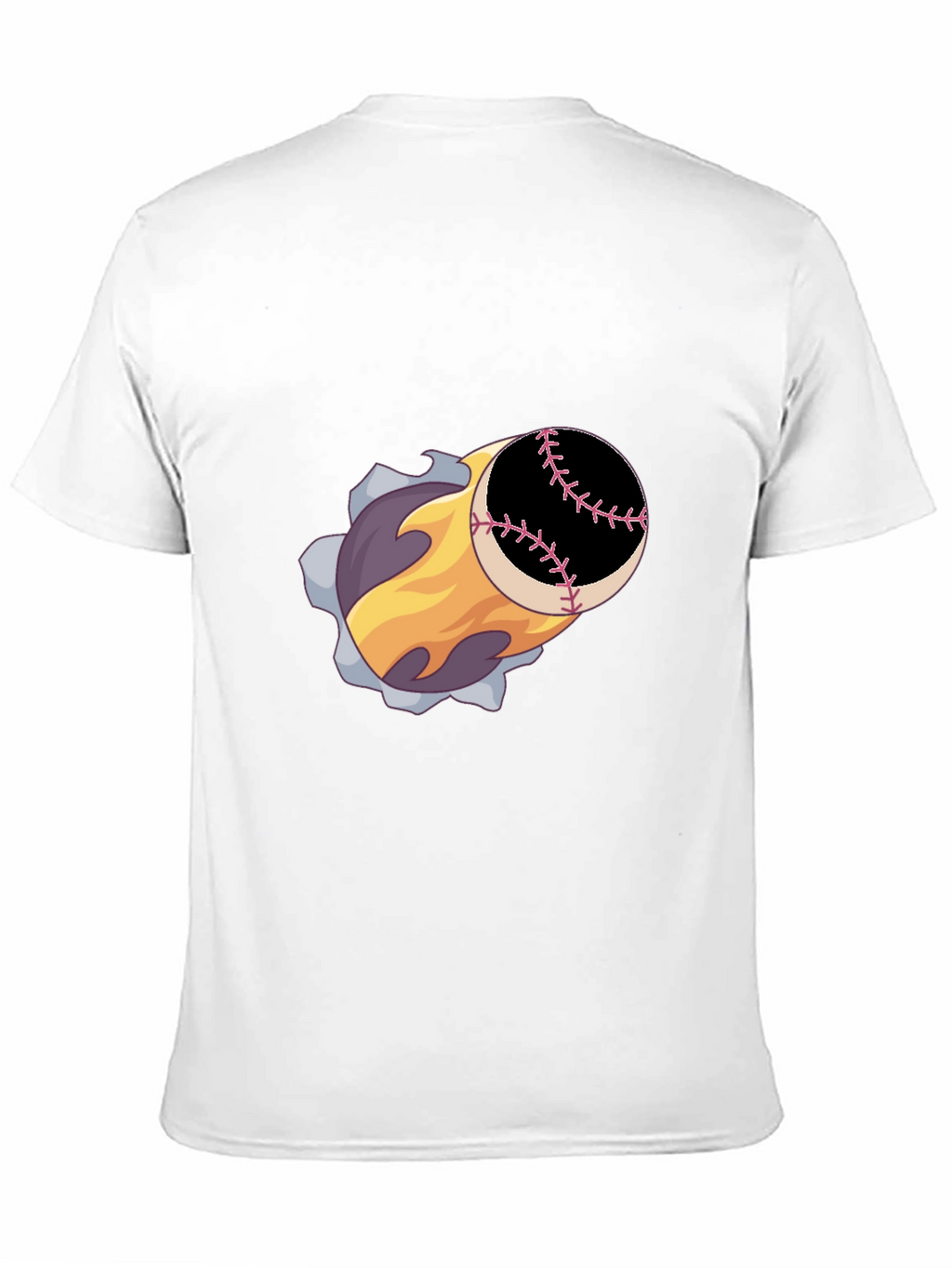 Baseball Fireball Graphic Tee