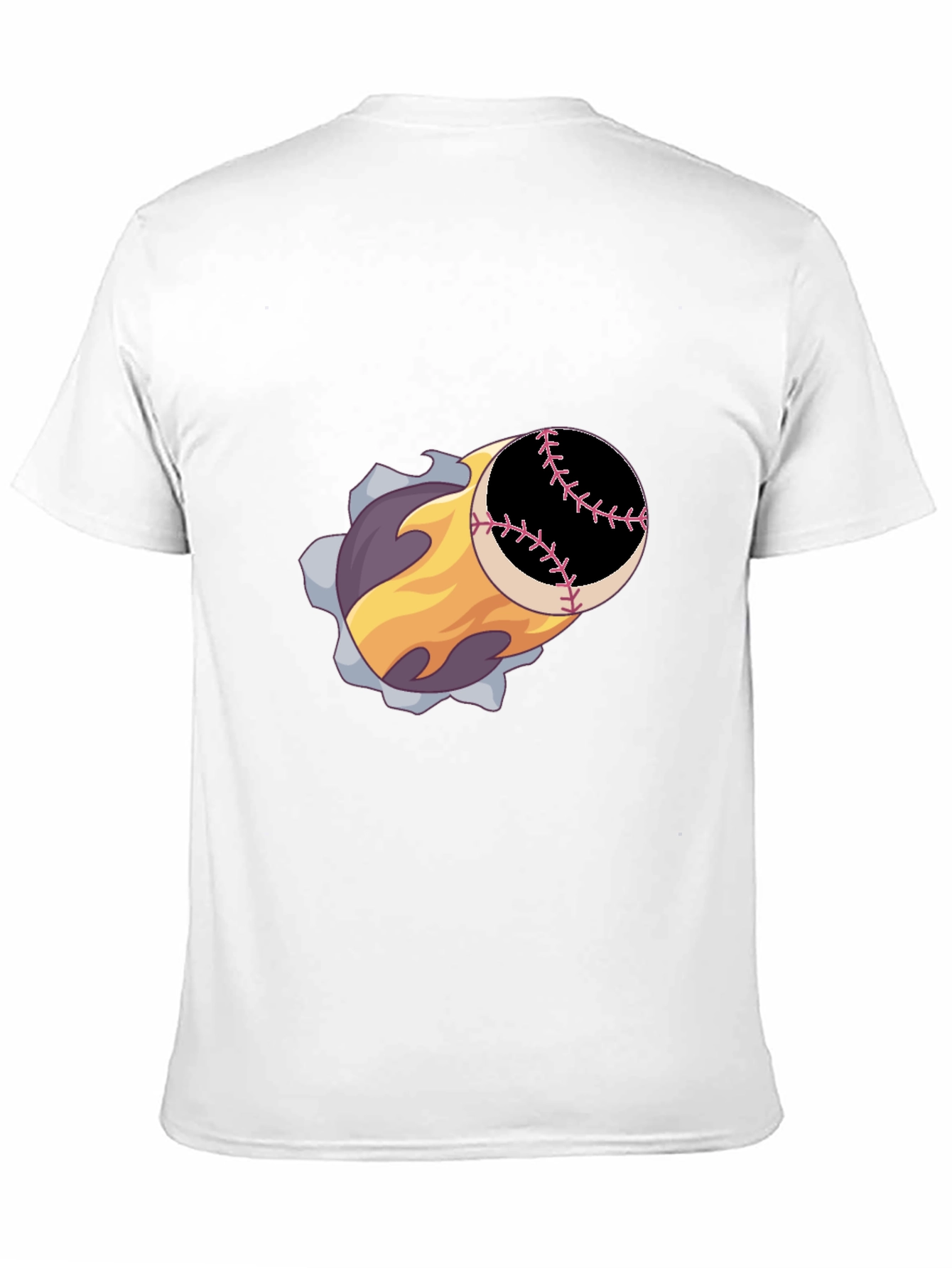 Baseball Fireball Graphic Tee