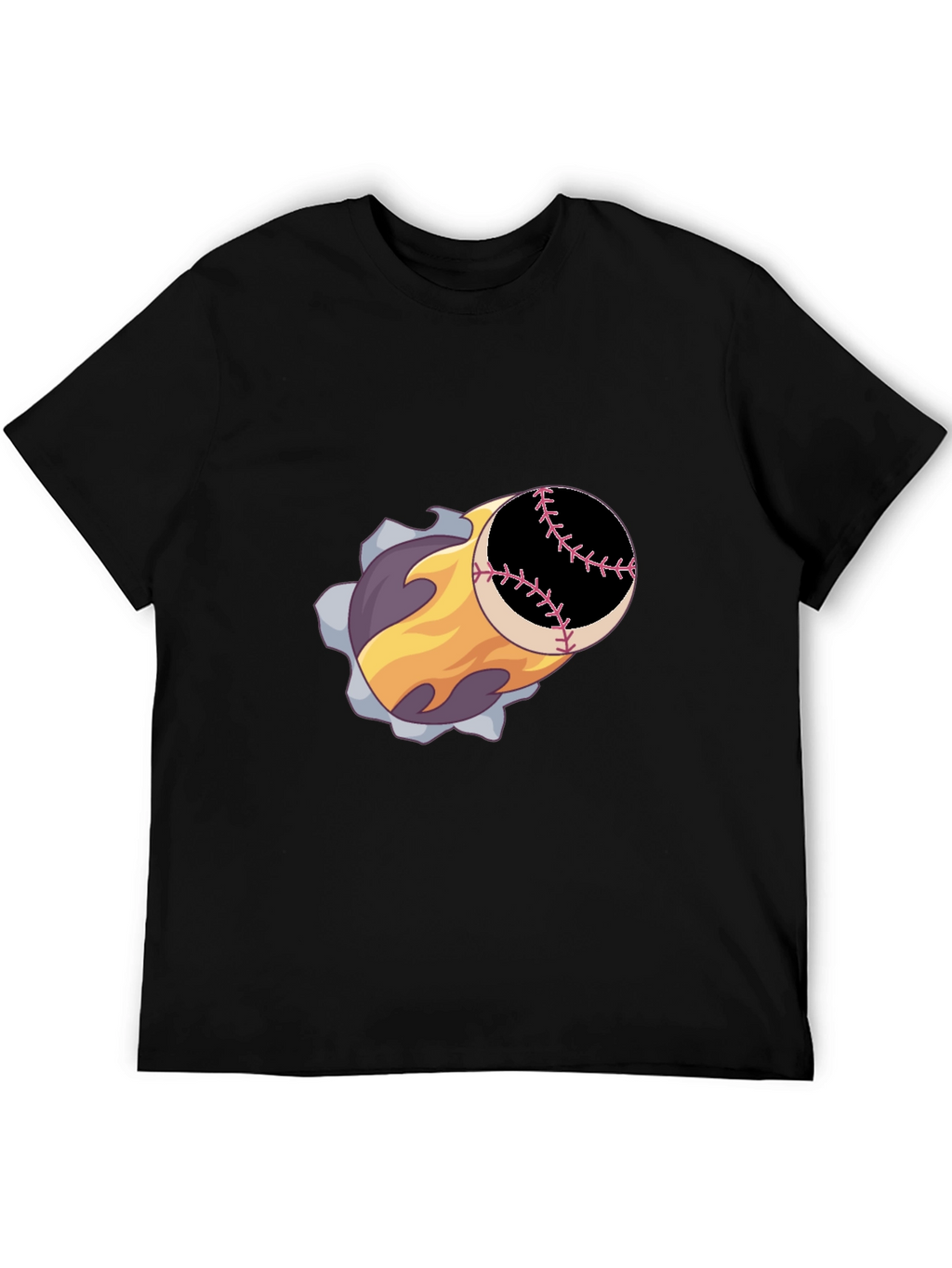 Baseball Fireball Graphic Tee