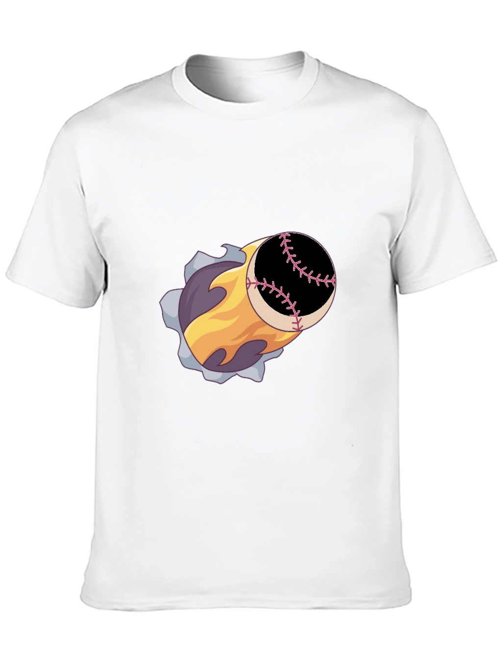 Baseball Fireball Graphic Tee