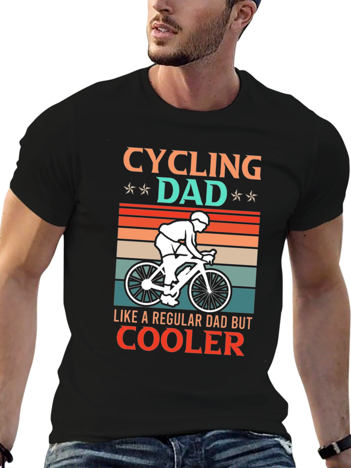 Cycling Dad T-Shirt - Cool Dad Graphic Tee