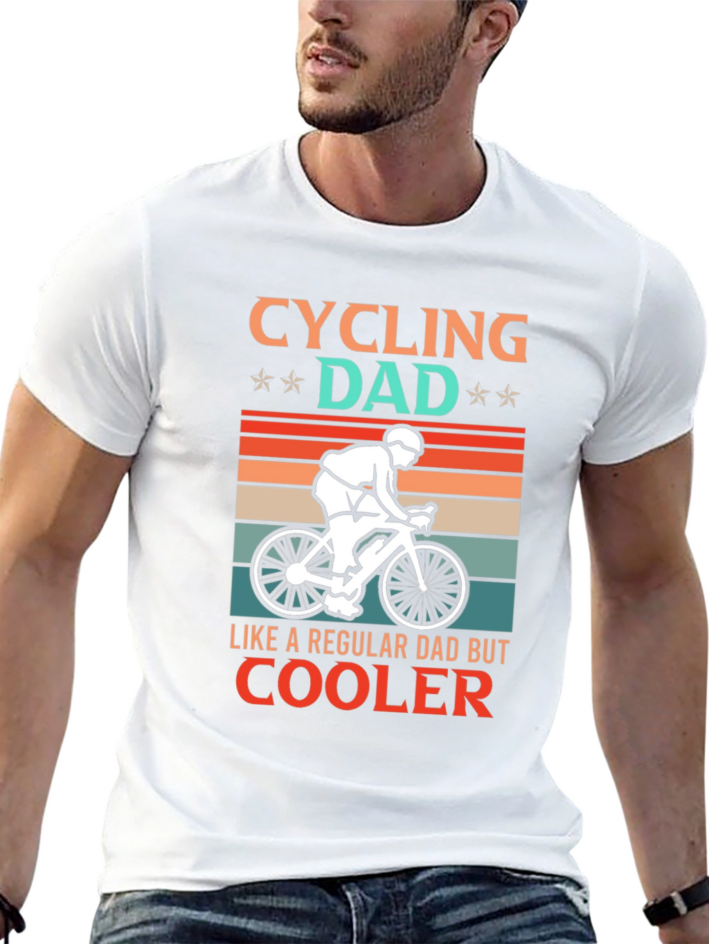 Cycling Dad T-Shirt - Cool Dad Graphic Tee