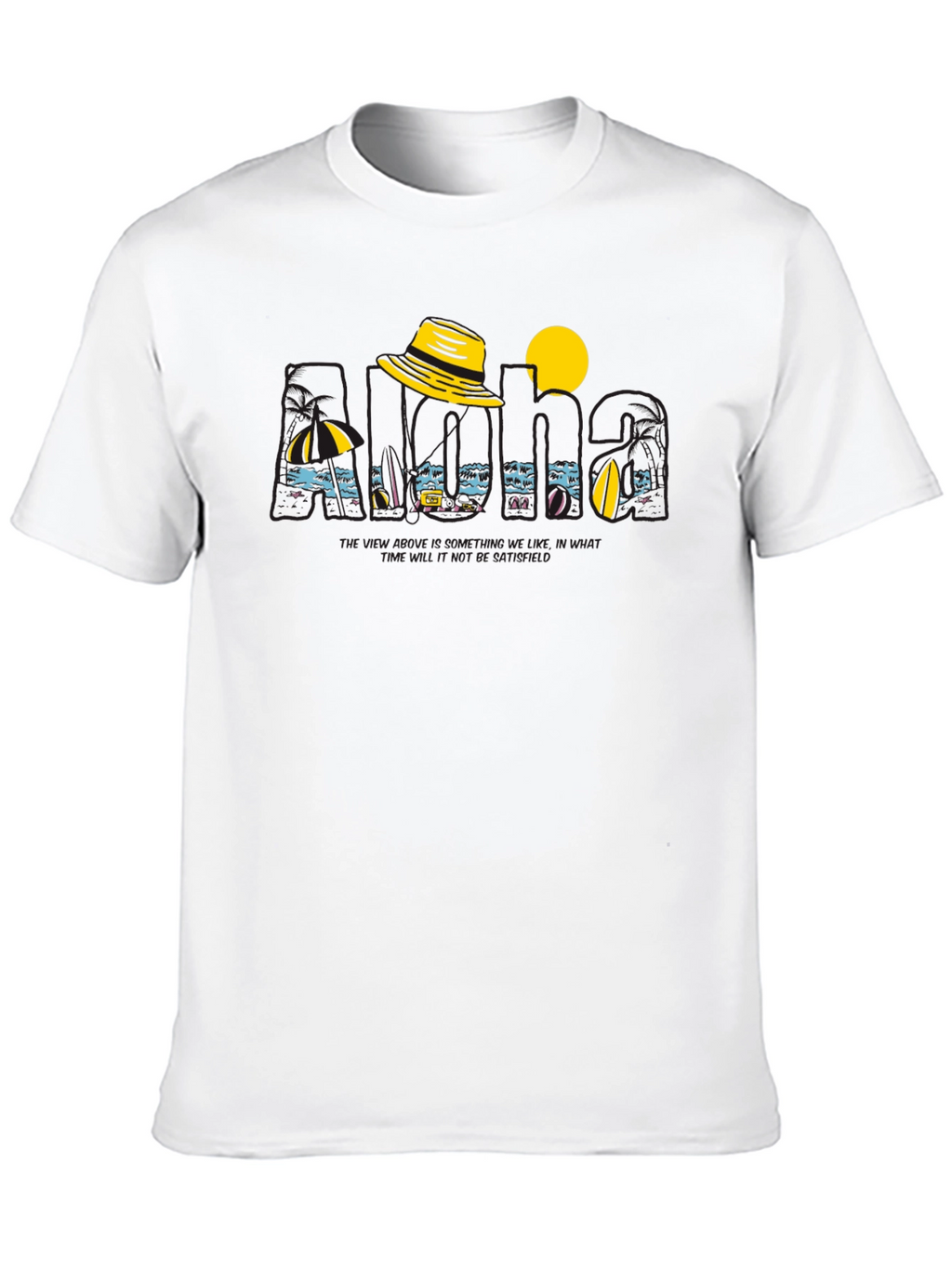 Island Vacation Graphic Tee - Black