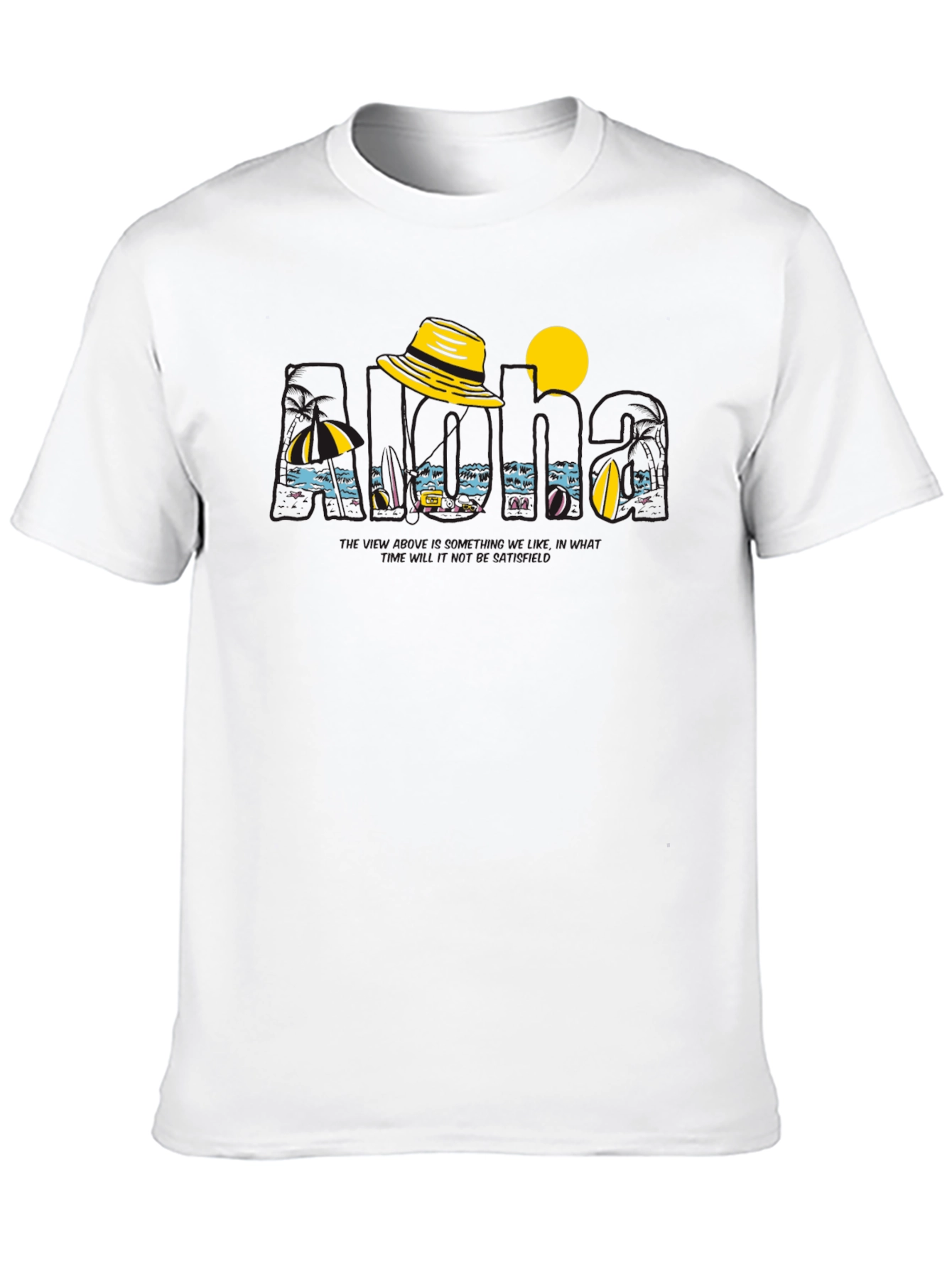 Island Vacation Graphic Tee - Black