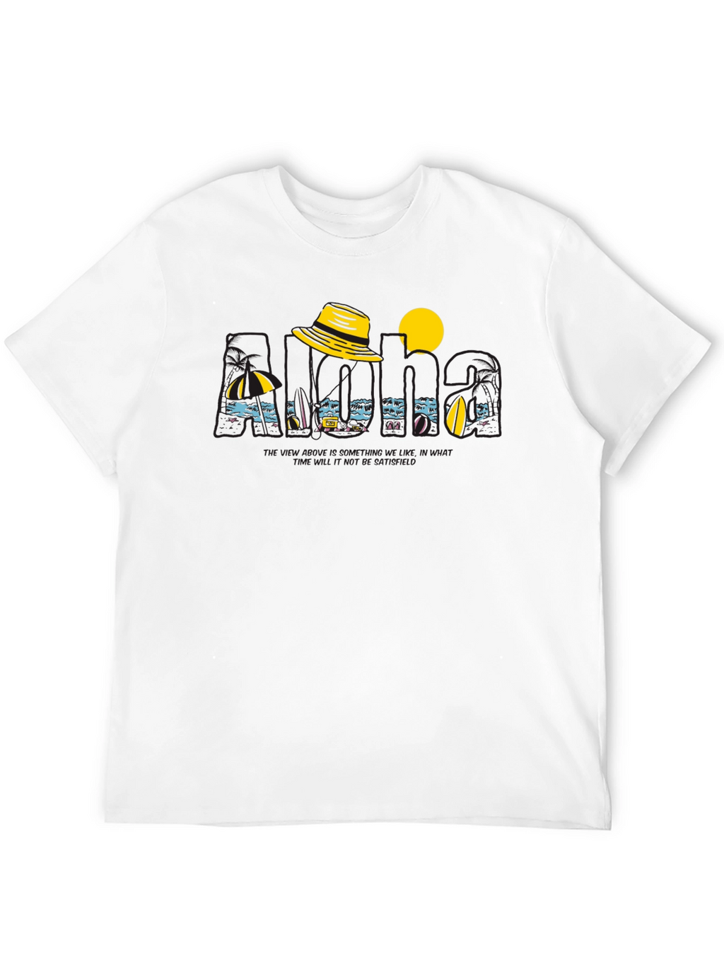 Island Vacation Graphic Tee - Black