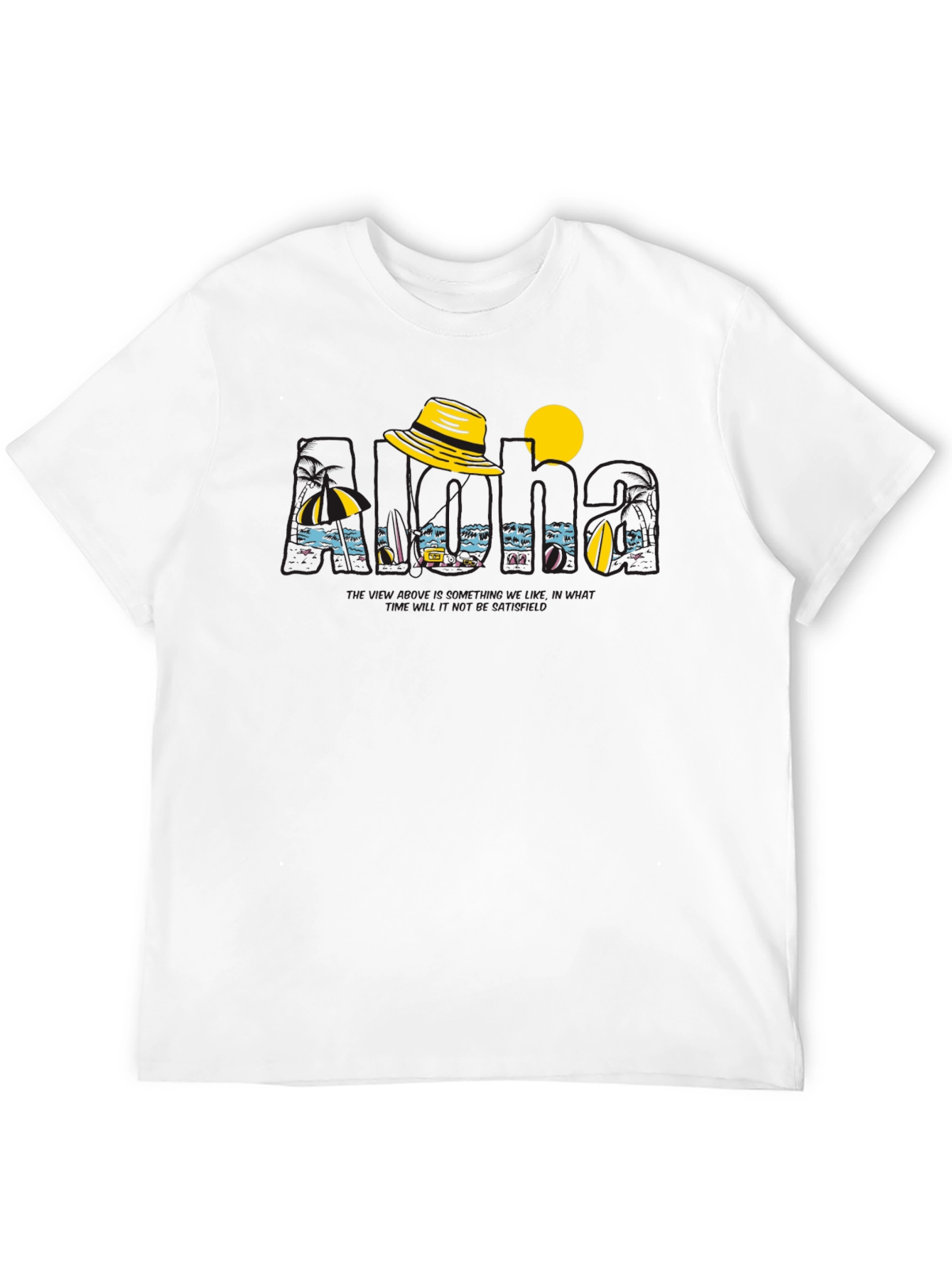 Island Vacation Graphic Tee - Black