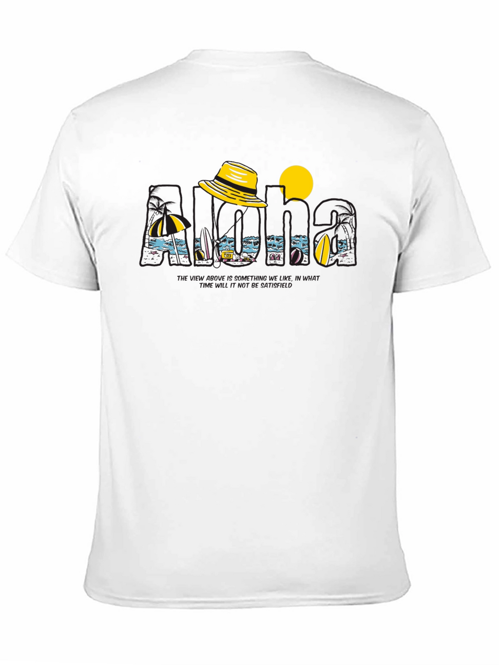 Island Vacation Graphic Tee - Black