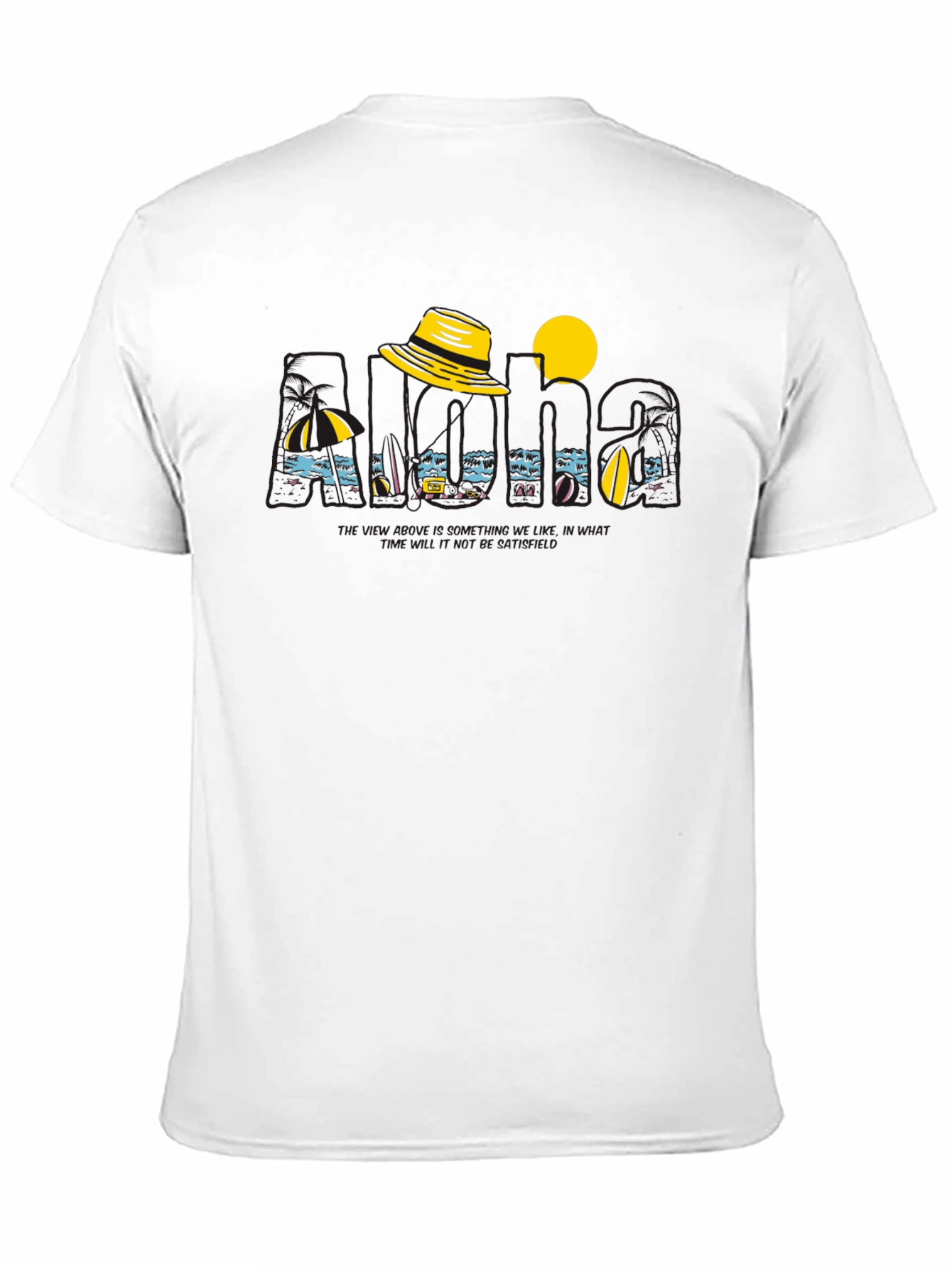 Island Vacation Graphic Tee - Black