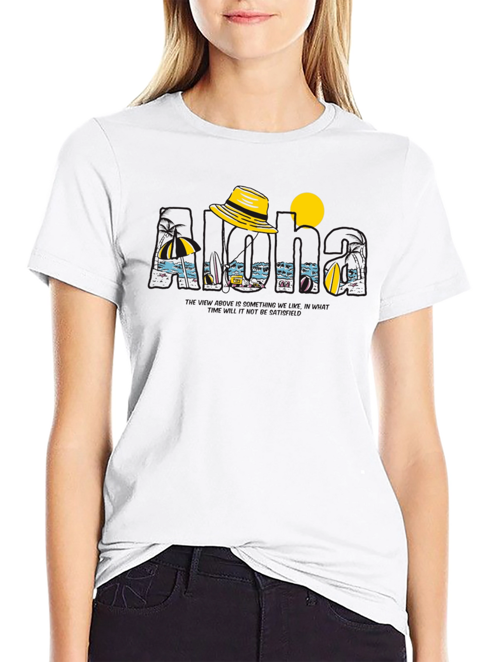 Island Vacation Graphic Tee - Black