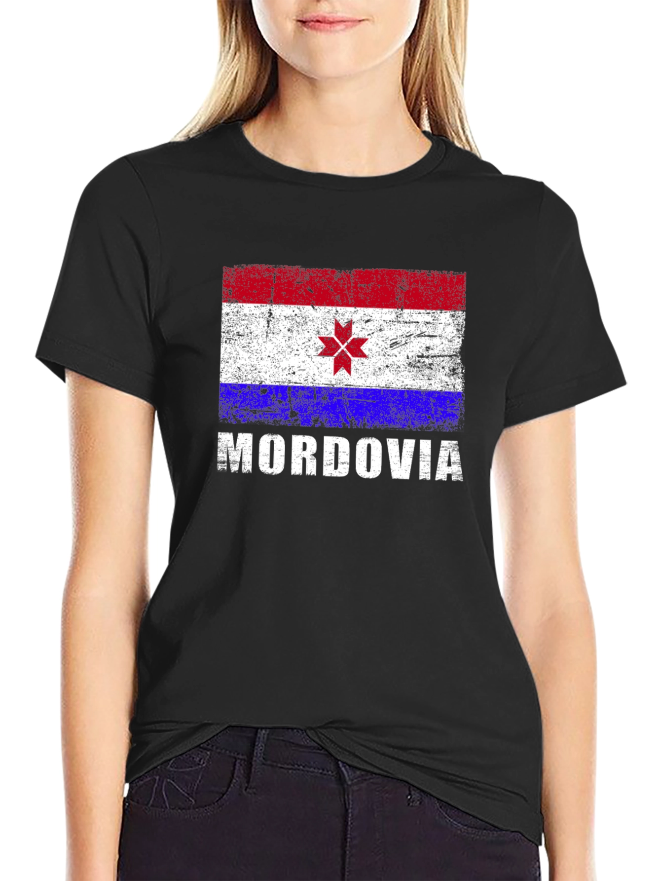 Mordovia Flag T-Shirt -  Vintage Style