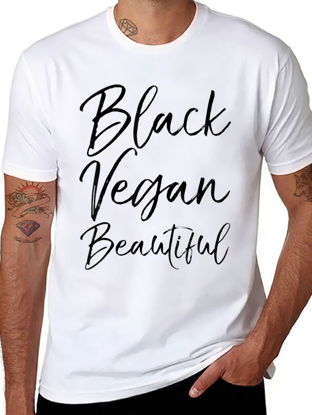 Black Vegan Beautiful T-Shirt
