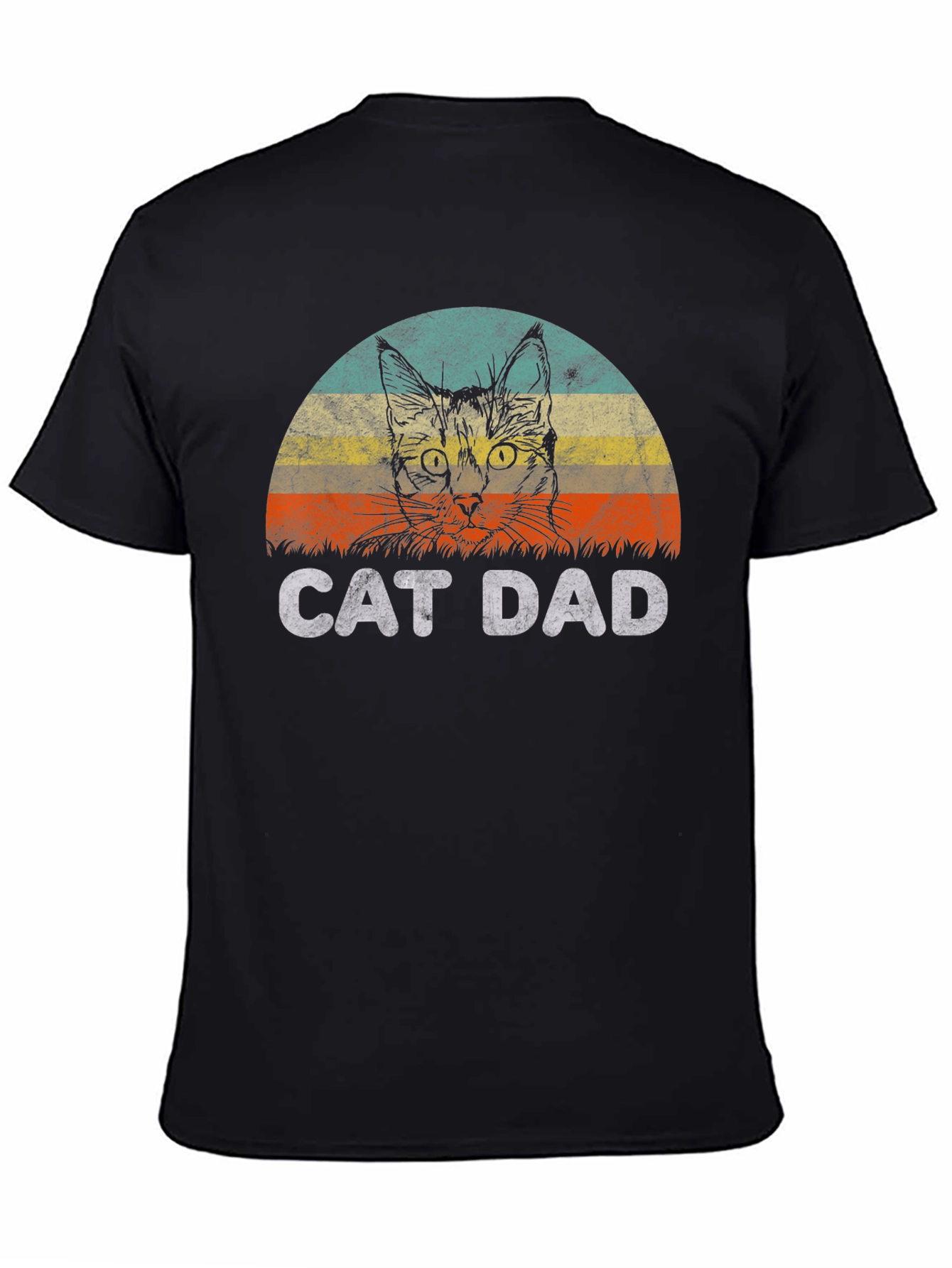 Cat Dad Graphic T-Shirt - Vintage Style