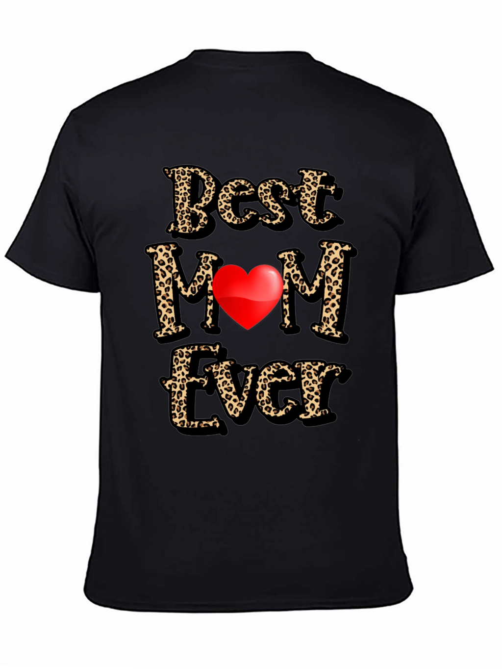 Best Mom Ever Leopard Print Graphic Tee