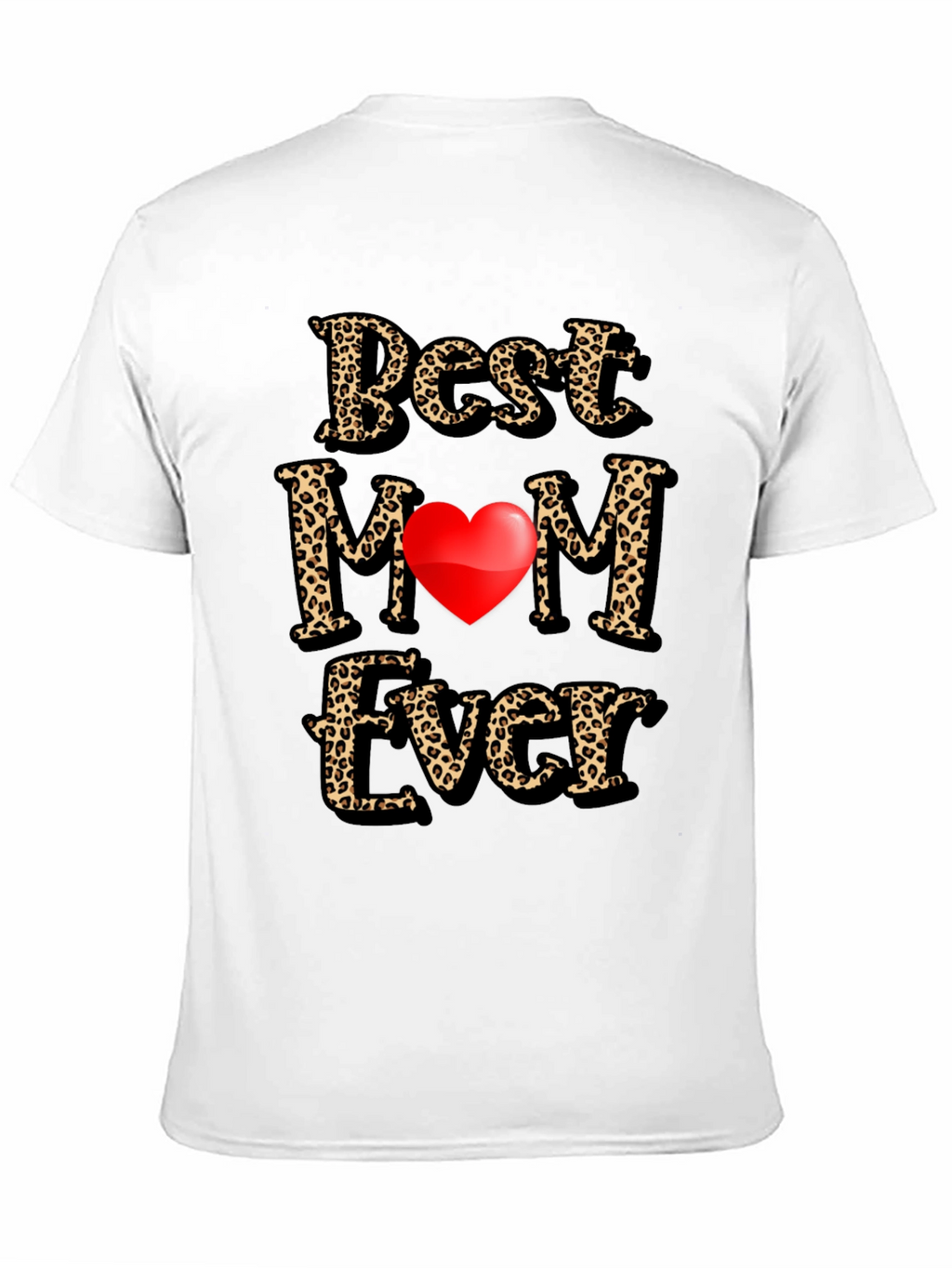 Best Mom Ever Leopard Print Graphic Tee