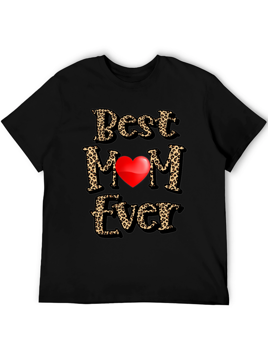 Best Mom Ever Leopard Print Graphic Tee