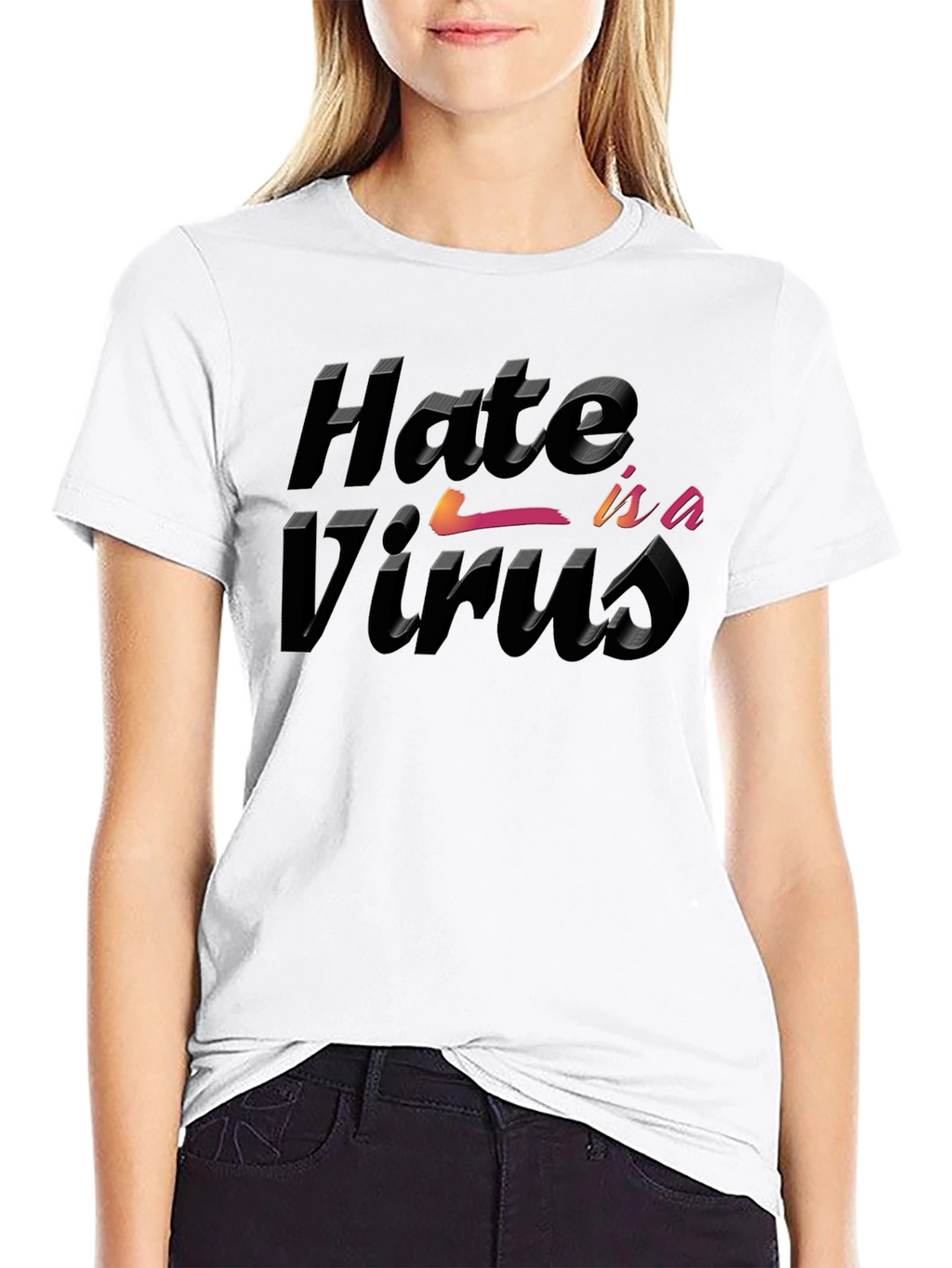 Hate is a Virus Graphic T-Shirt