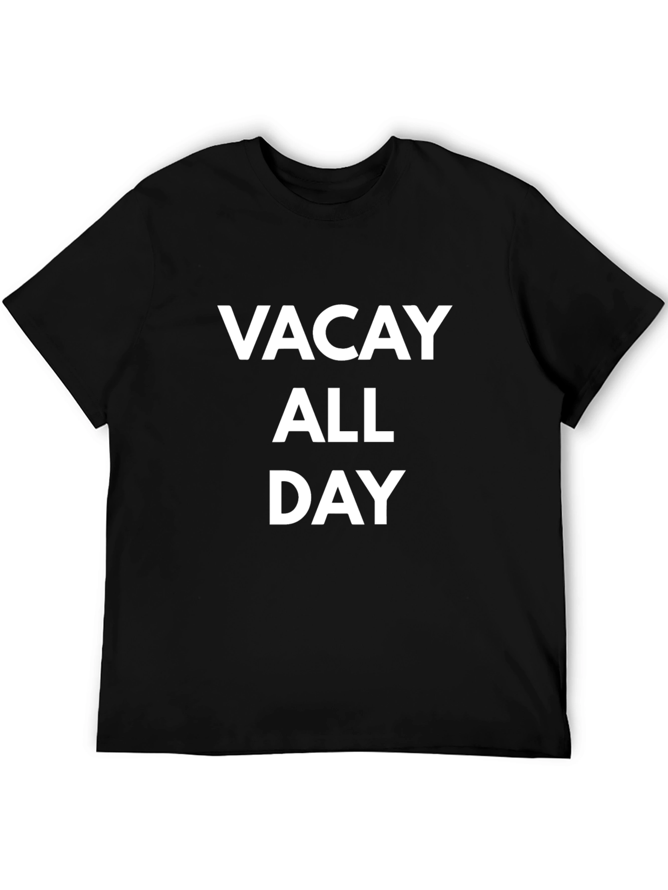 Vacay All Day Graphic Tee - Black T-Shirt
