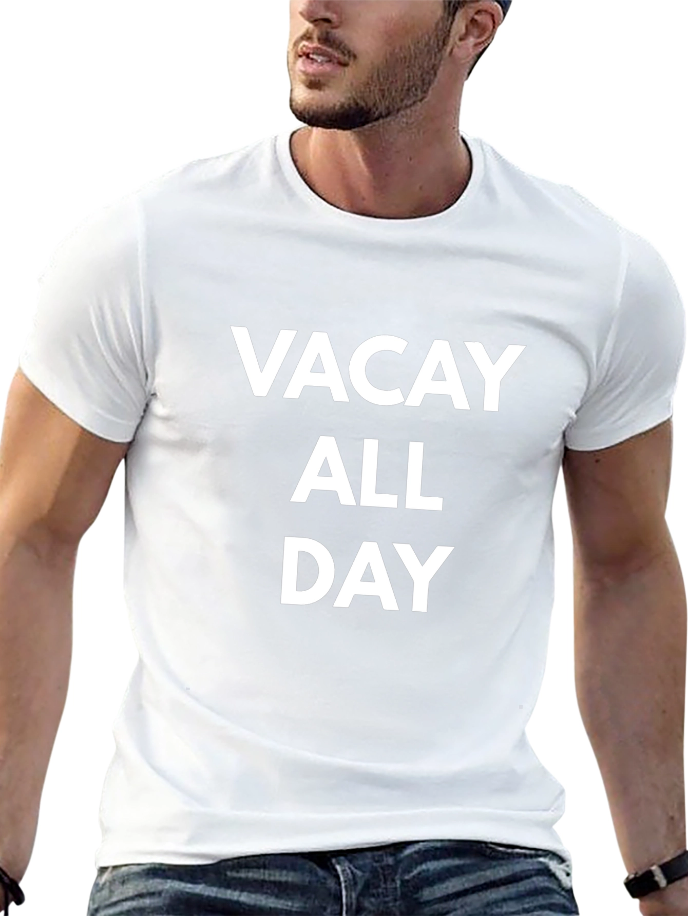 Vacay All Day Graphic Tee - Black T-Shirt