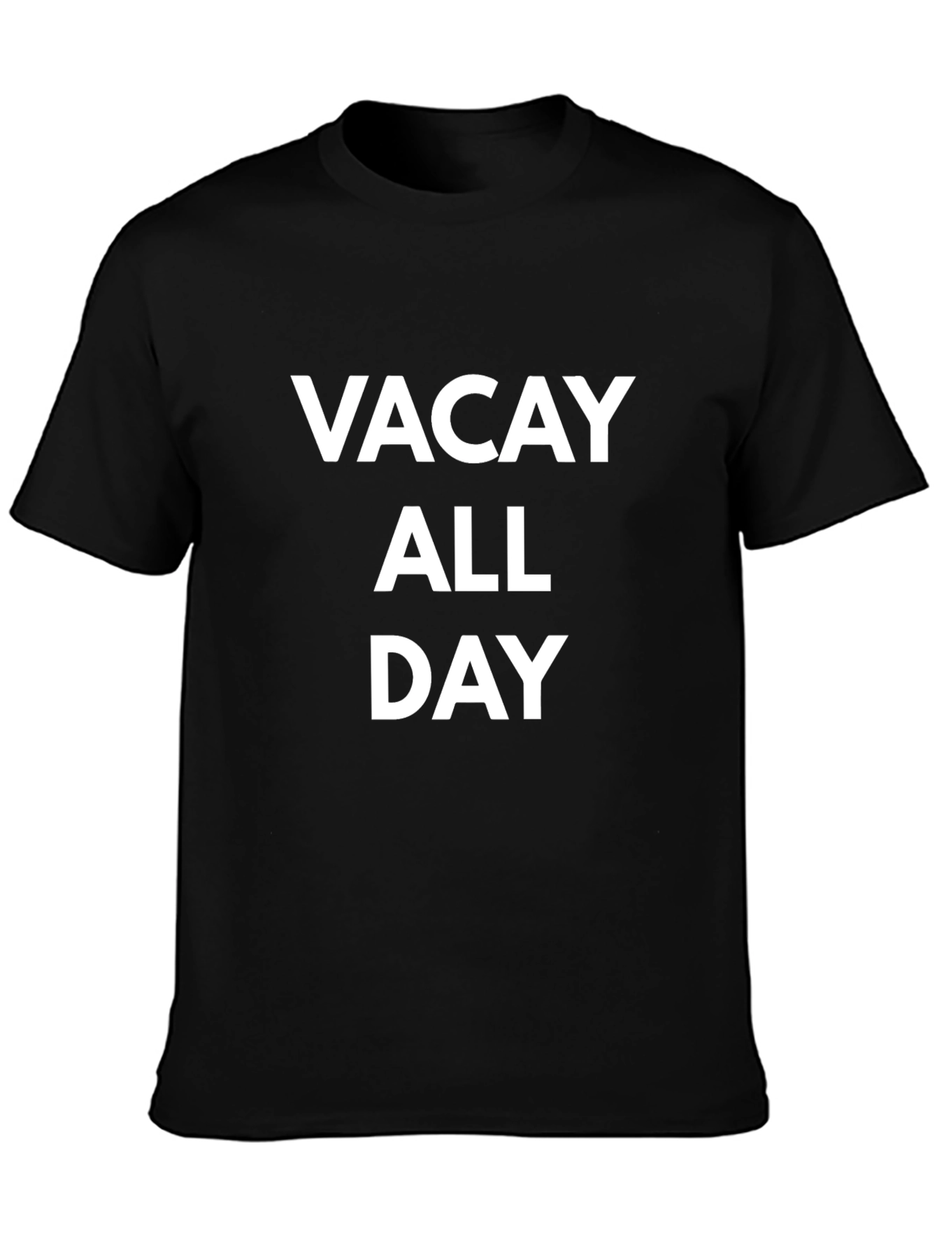 Vacay All Day Graphic Tee - Black T-Shirt