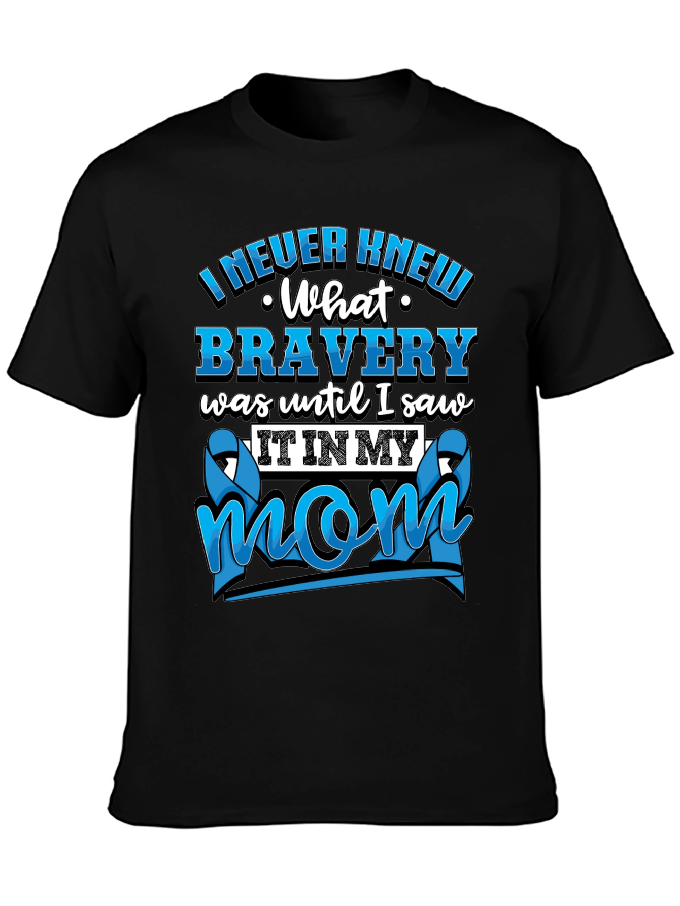 Bravery Mom Graphic T-Shirt - Teal Ribbon