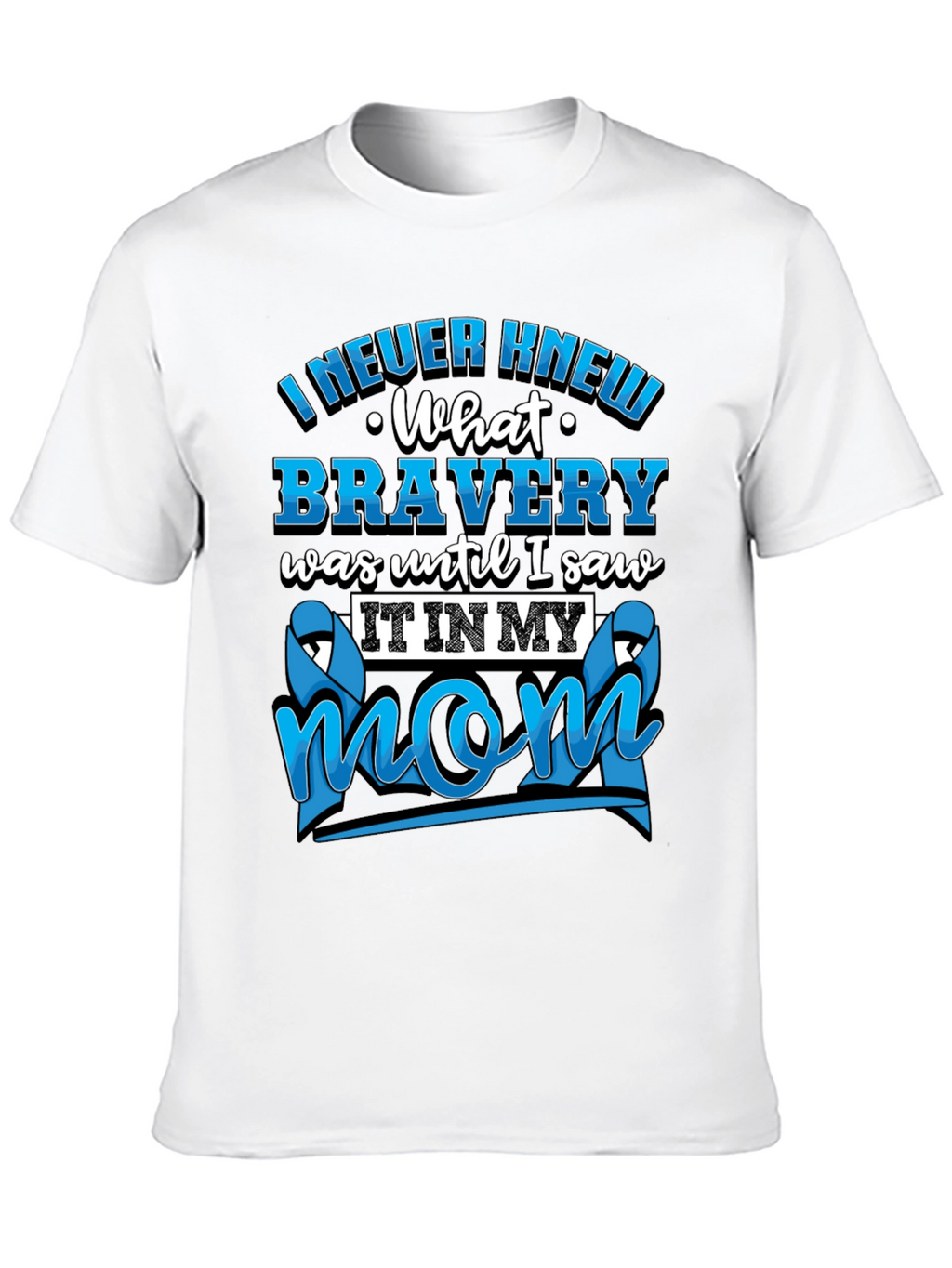 Bravery Mom Graphic T-Shirt - Teal Ribbon