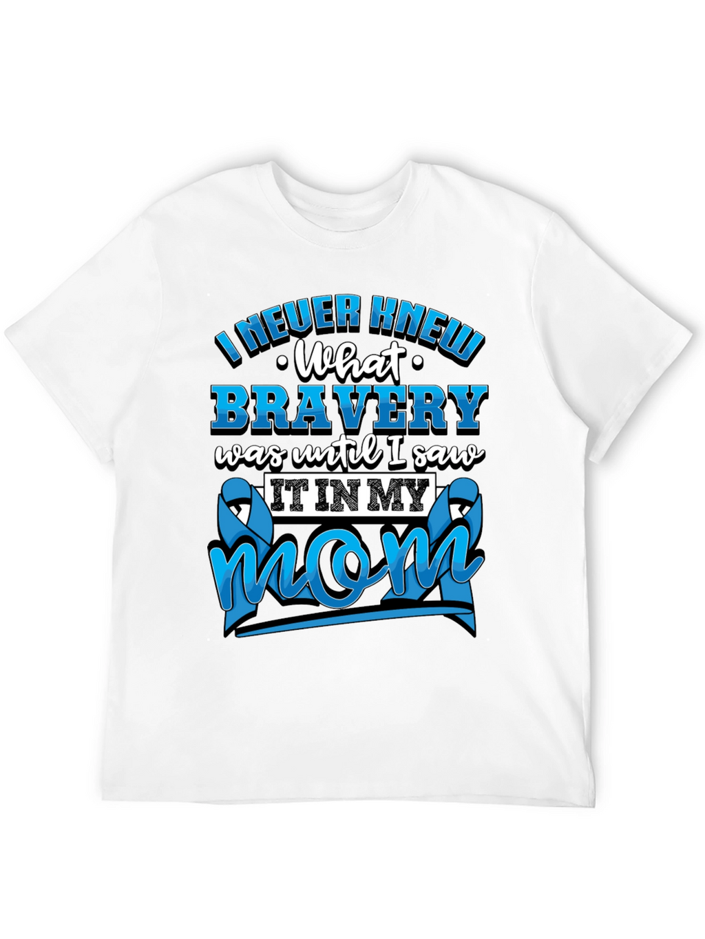 Bravery Mom Graphic T-Shirt - Teal Ribbon