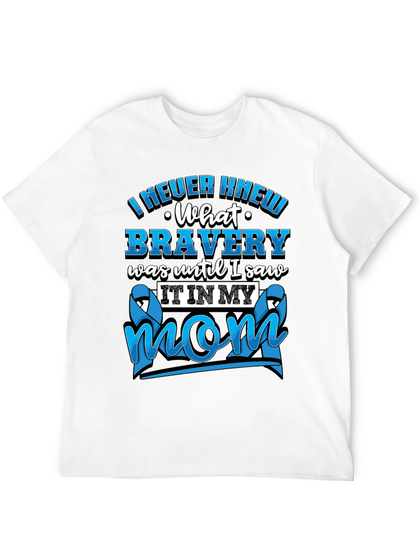 Bravery Mom Graphic T-Shirt - Teal Ribbon