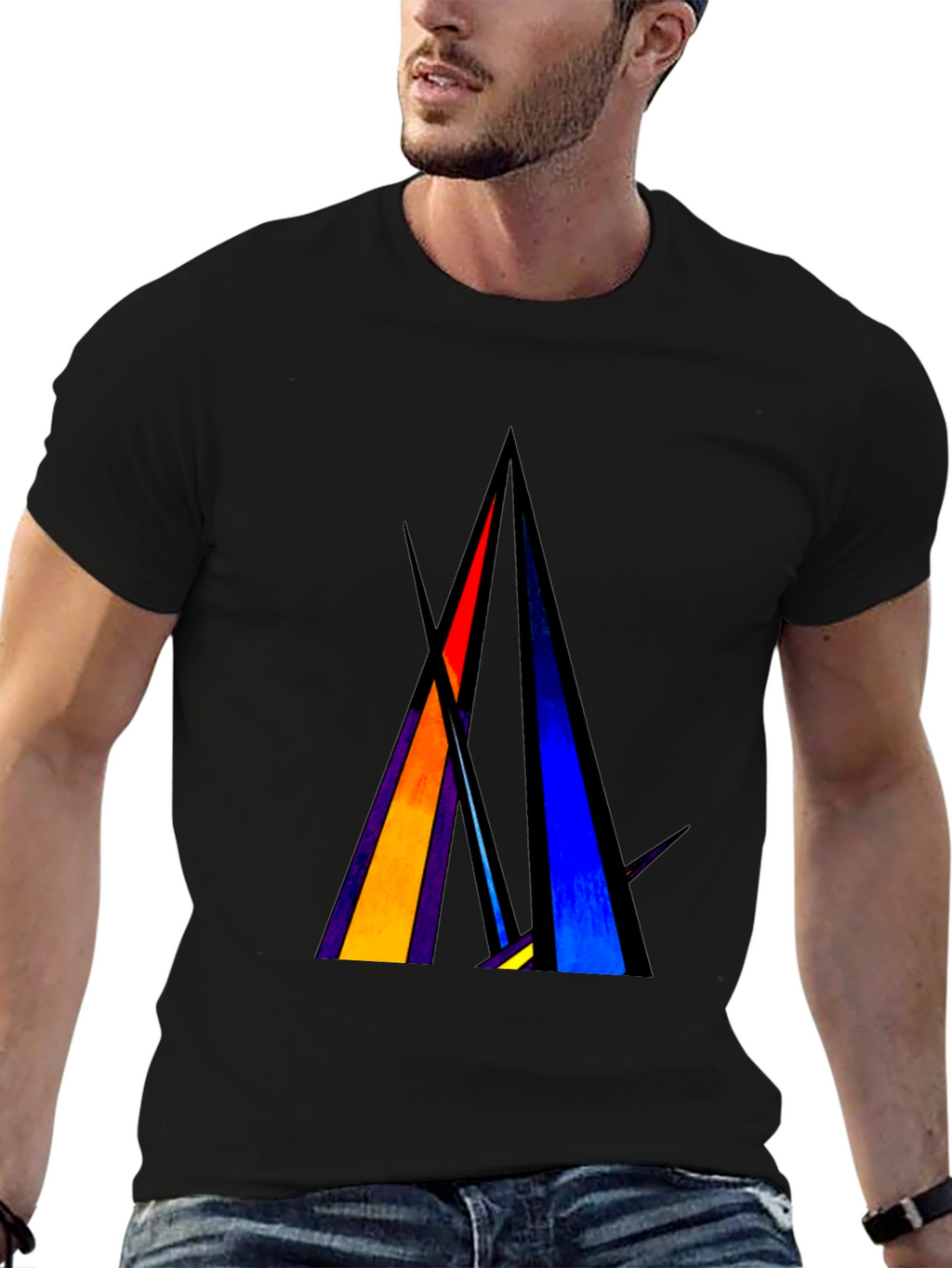 Abstract Geometric T-Shirt - Modern Art Tee