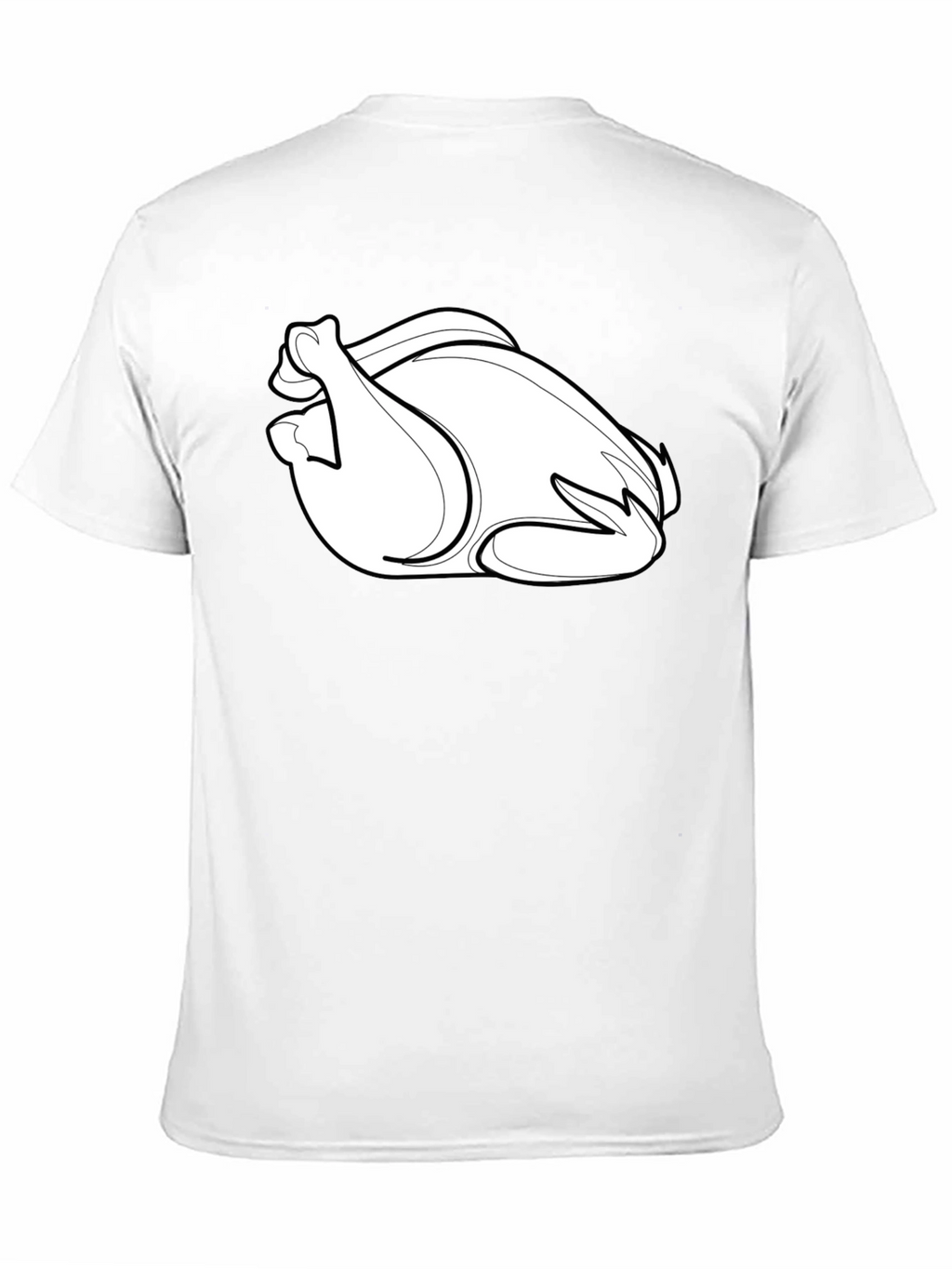 Thanksgiving Turkey Graphic Tee - Black Casual T-Shirt