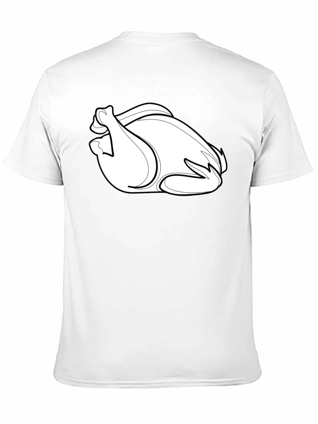 Thanksgiving Turkey Graphic Tee - Black Casual T-Shirt