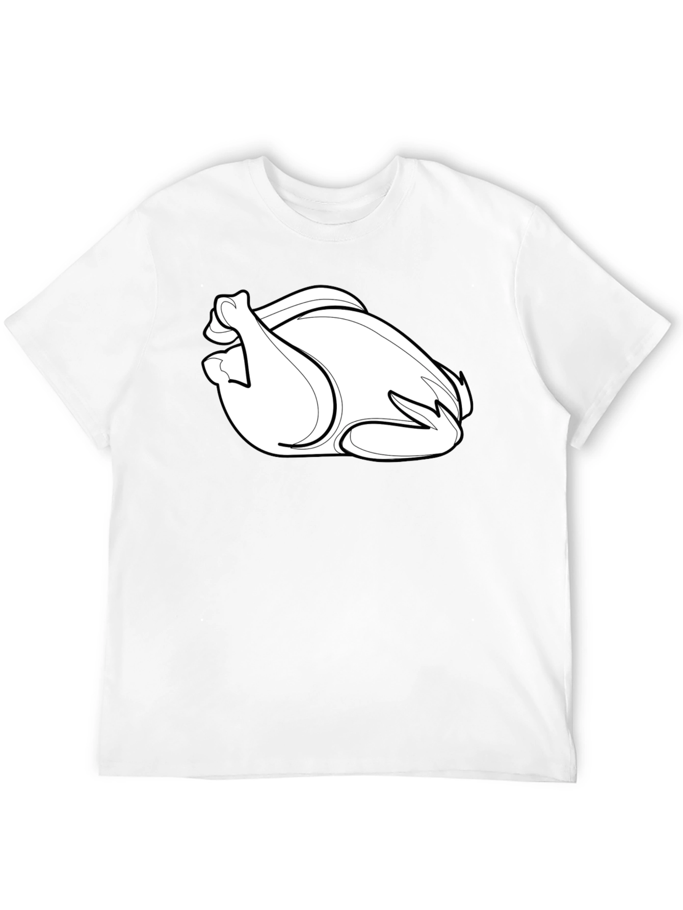 Thanksgiving Turkey Graphic Tee - Black Casual T-Shirt