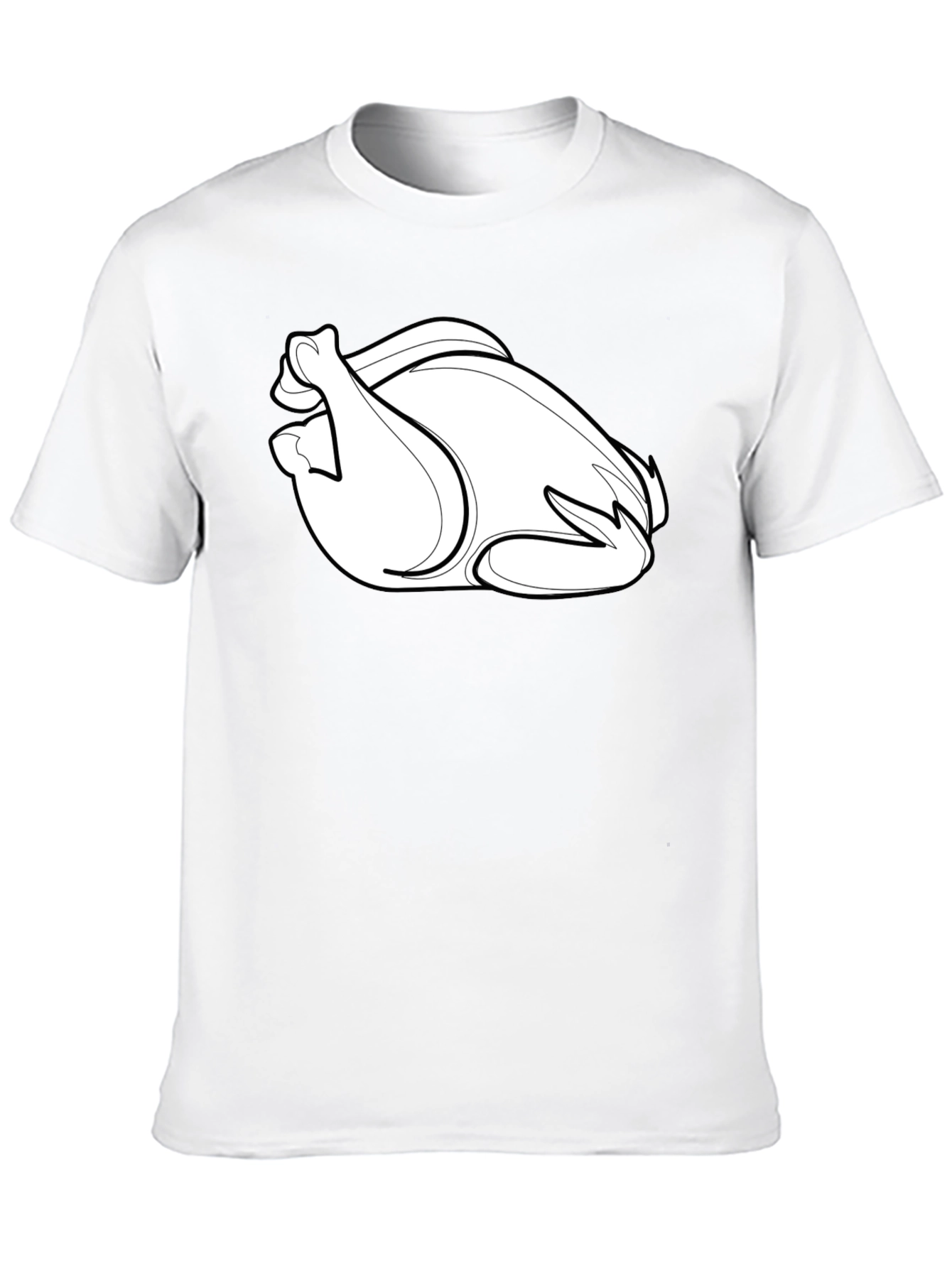 Thanksgiving Turkey Graphic Tee - Black Casual T-Shirt