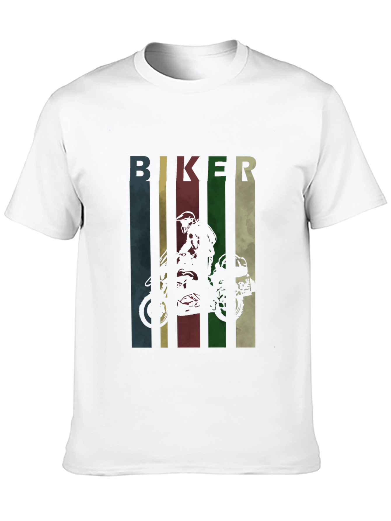 Biker Graphic Tee - Retro Motorcycle T-Shirt