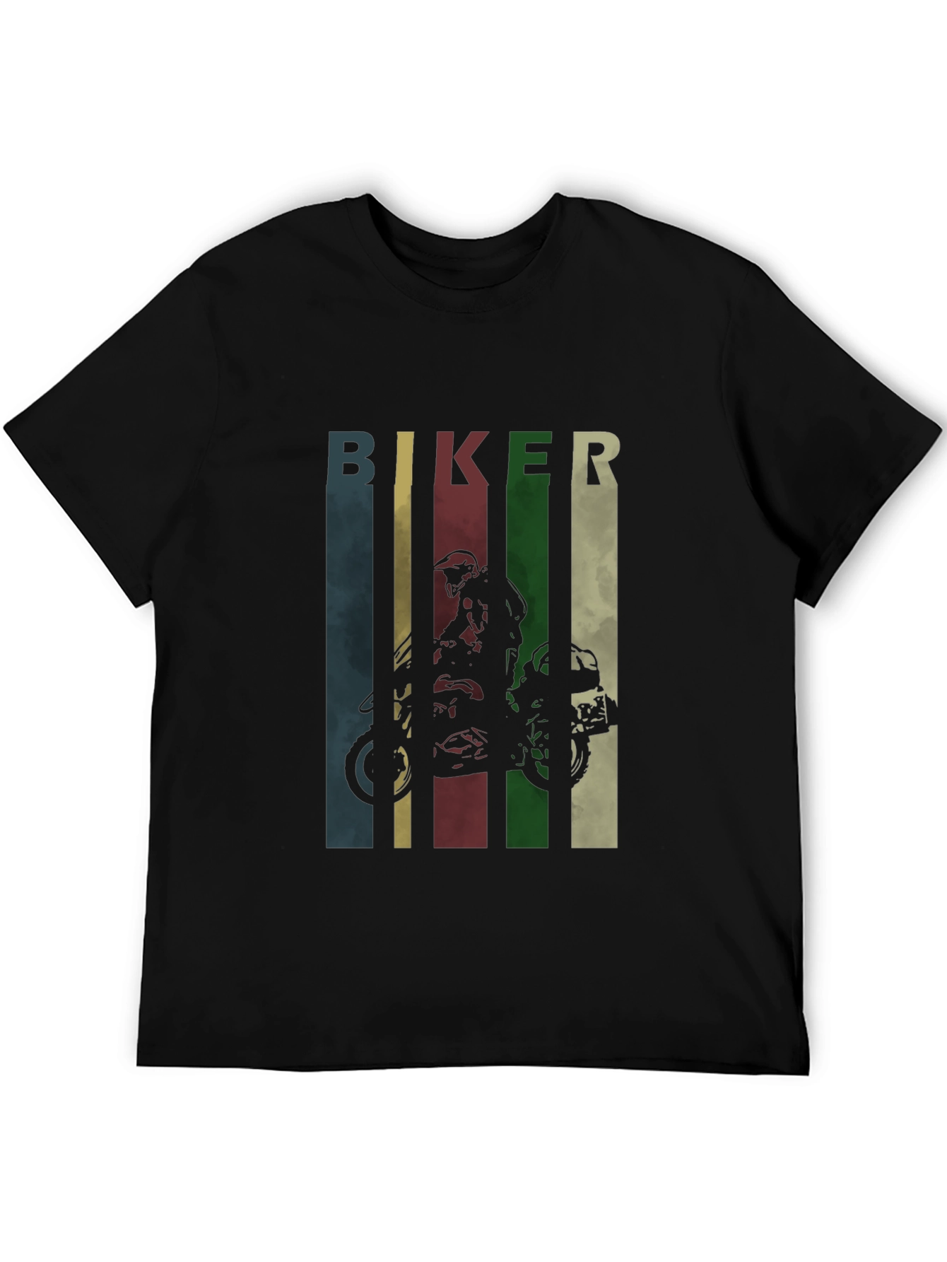 Biker Graphic Tee - Retro Motorcycle T-Shirt