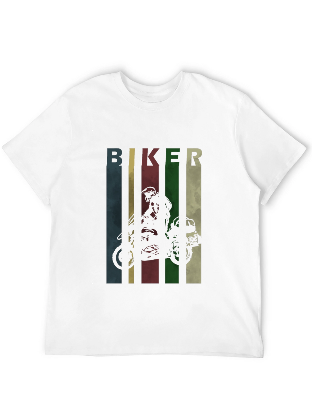 Biker Graphic Tee - Retro Motorcycle T-Shirt