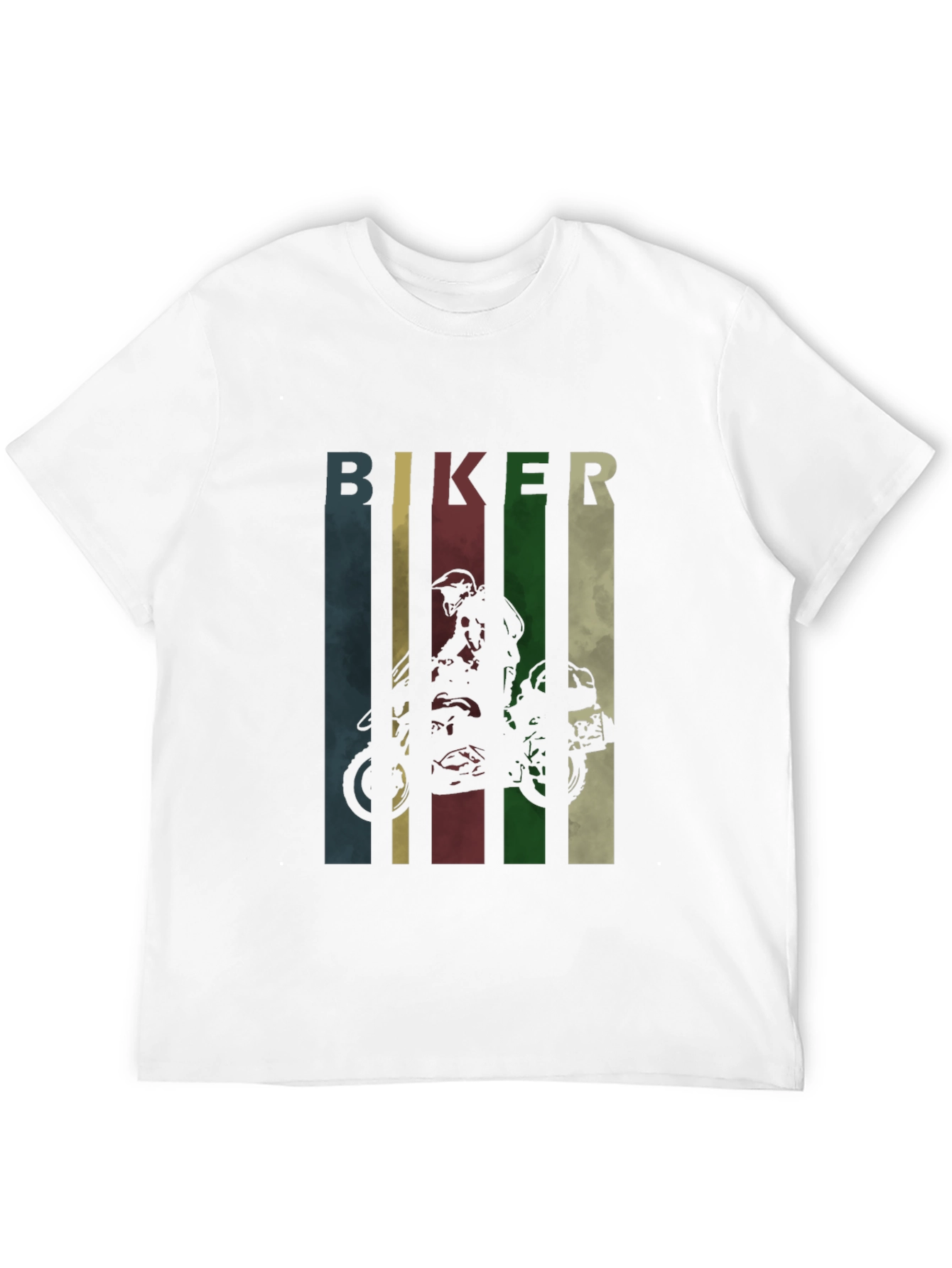 Biker Graphic Tee - Retro Motorcycle T-Shirt
