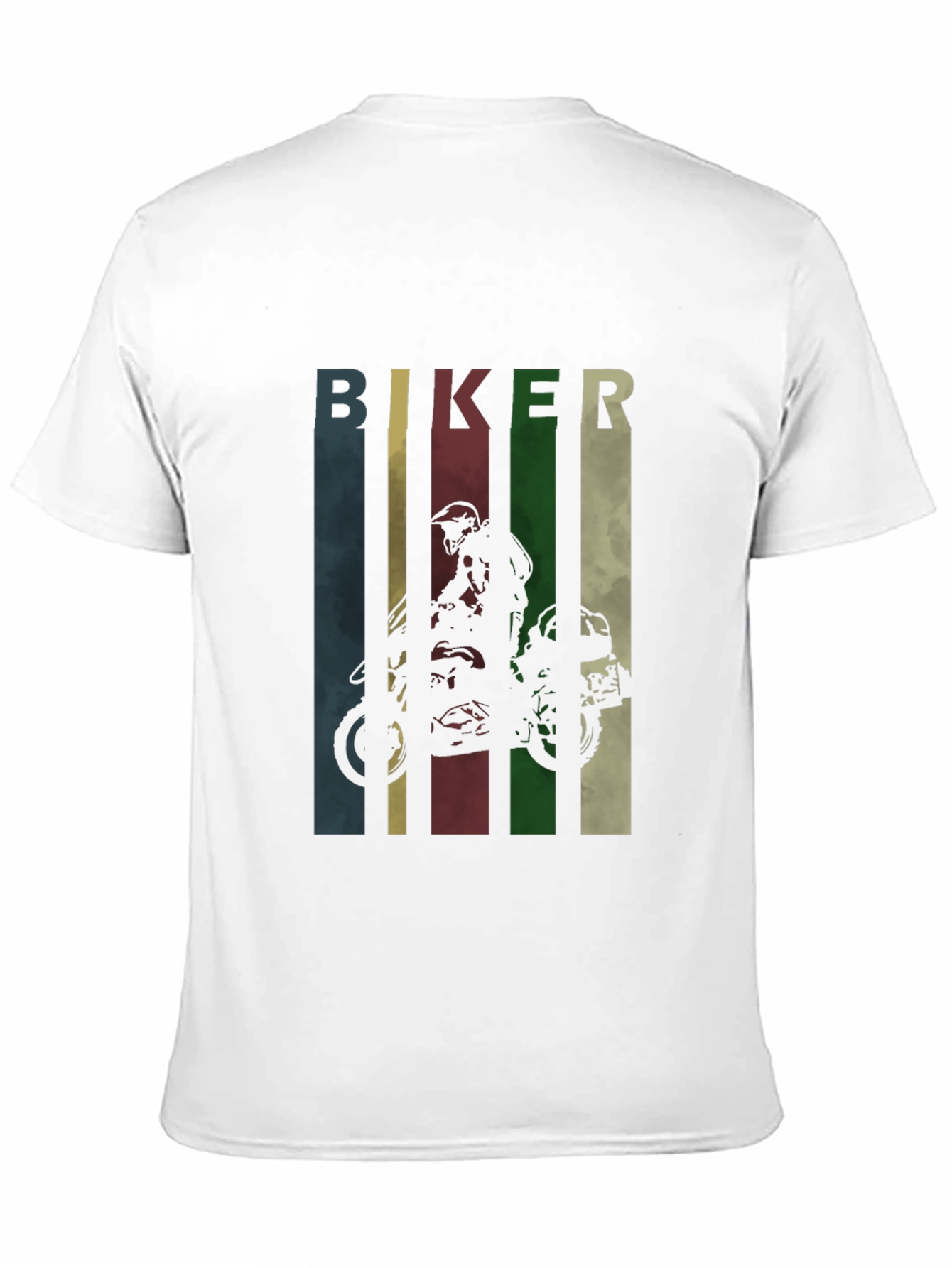 Biker Graphic Tee - Retro Motorcycle T-Shirt