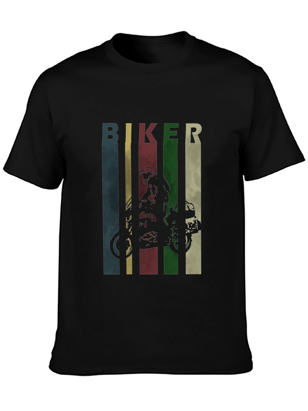 Biker Graphic Tee - Retro Motorcycle T-Shirt