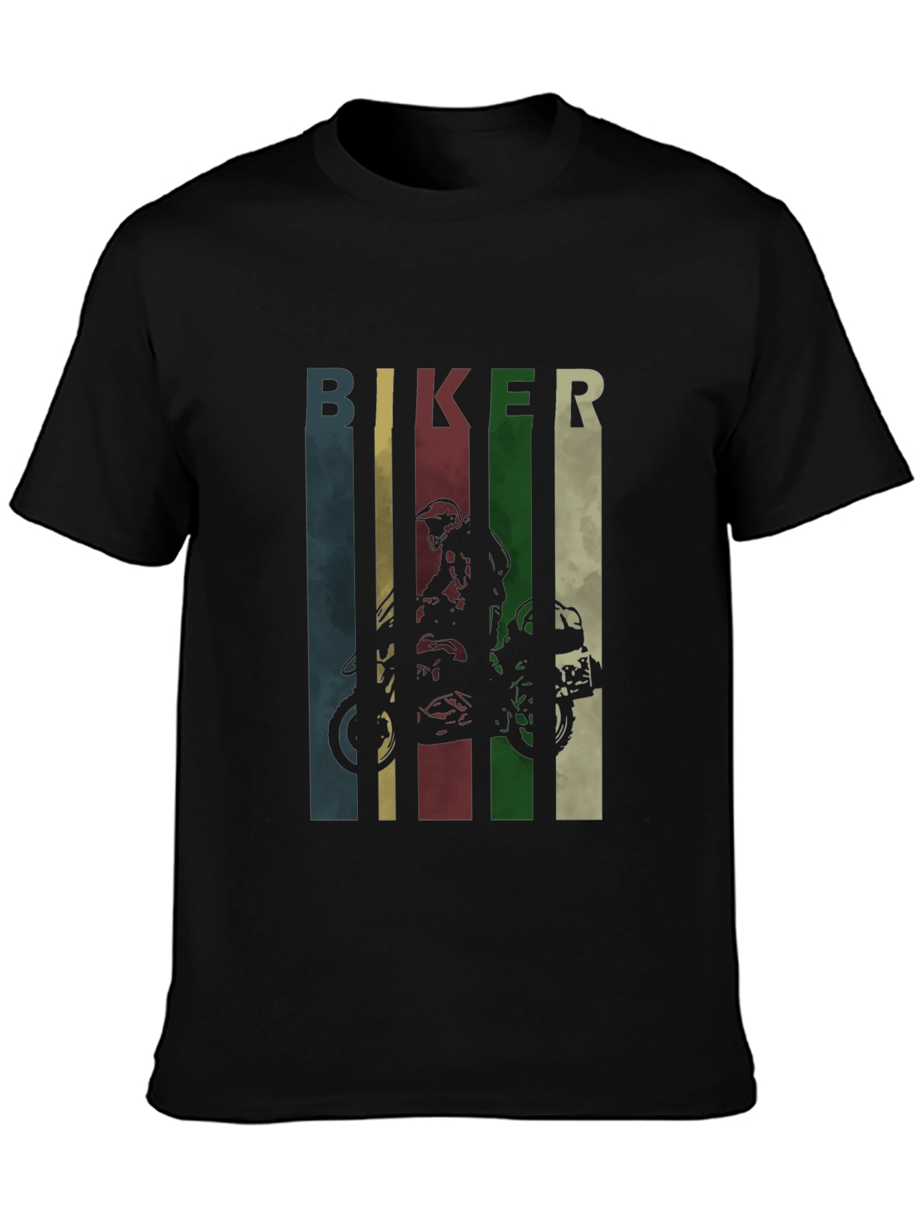 Biker Graphic Tee - Retro Motorcycle T-Shirt