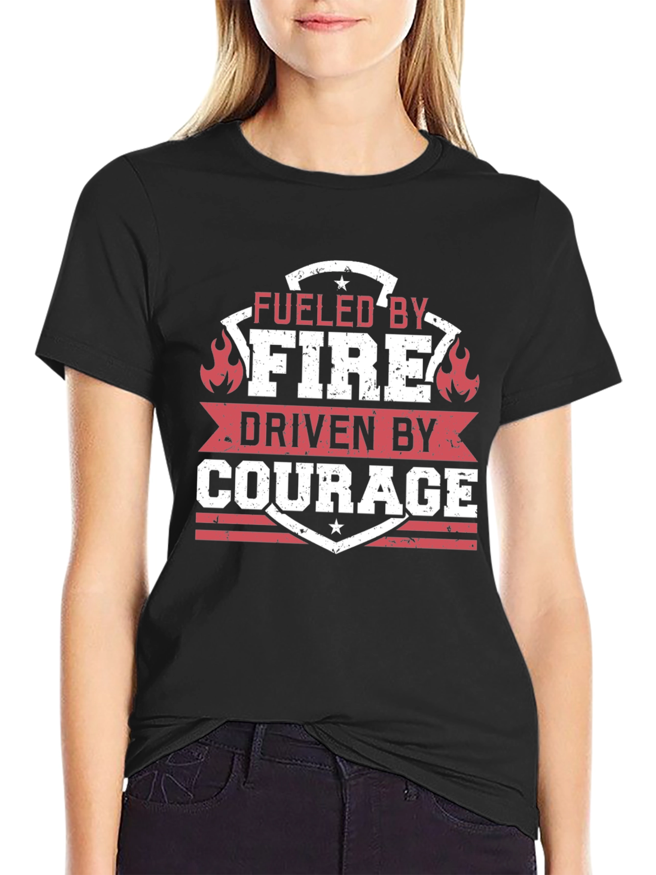Fueled by Fire Driven by Courage T-Shirt