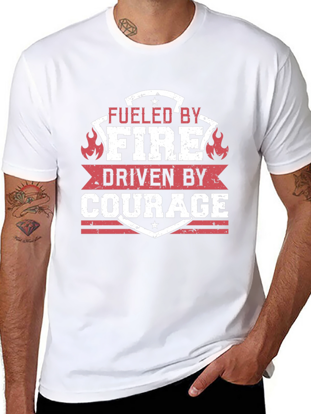 Fueled by Fire Driven by Courage T-Shirt