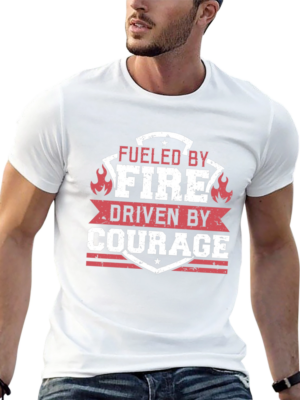 Fueled by Fire Driven by Courage T-Shirt